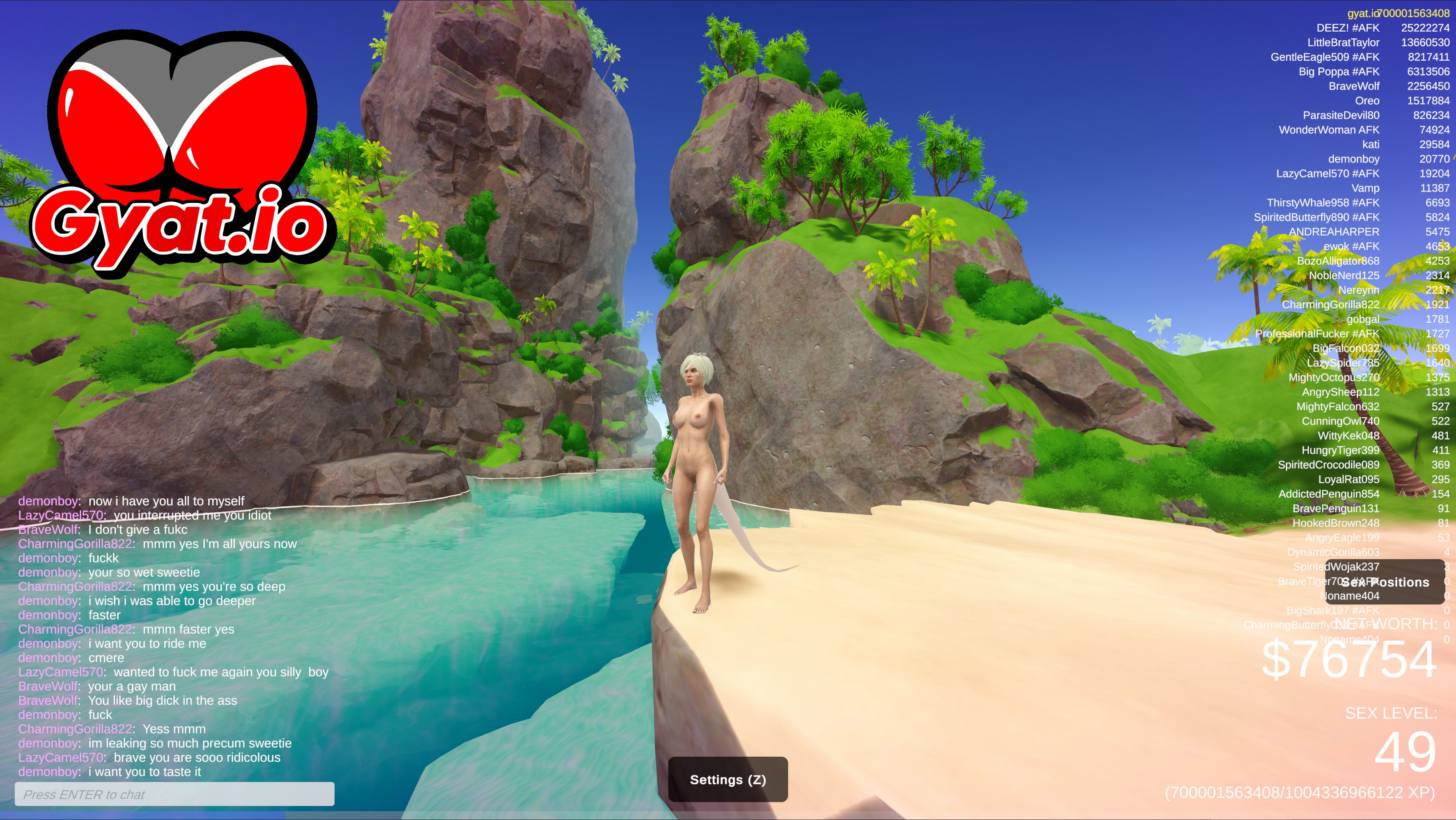Naked Woman With Tail Alone on the Beach: A lone woman stands at the edge of the beach  soaking in the island’s stunning coastline and shimmering waters. A calm before the chaos.