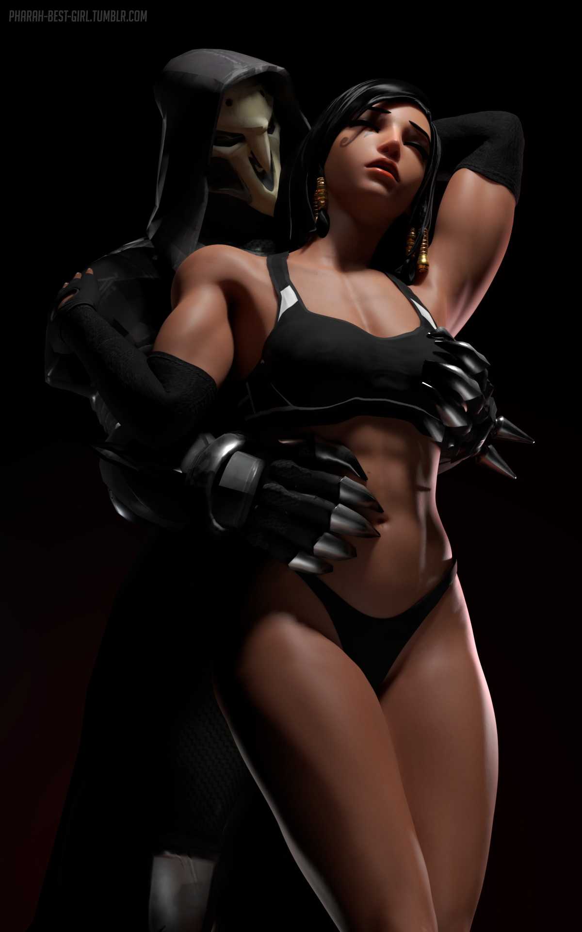 Time to reap Pharah Overwatch Reaper Ahegao 3d Porn Sexy Nude Pubic Hair Hairy Pussy