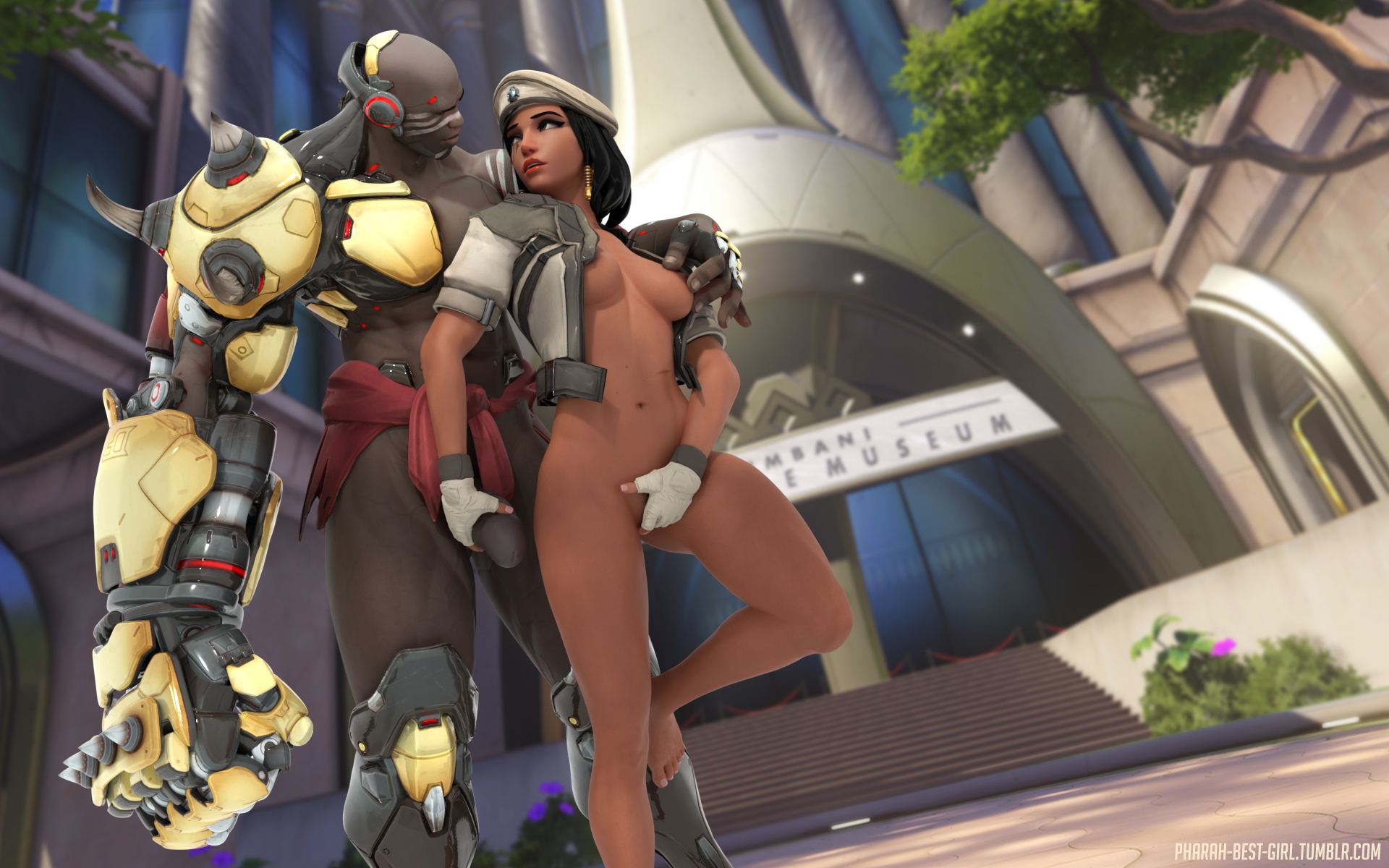 Piece of doomfist Pharah Overwatch 3d Porn Sexy Nude Natural Boobs Tits Bbc Masturbating Fingering