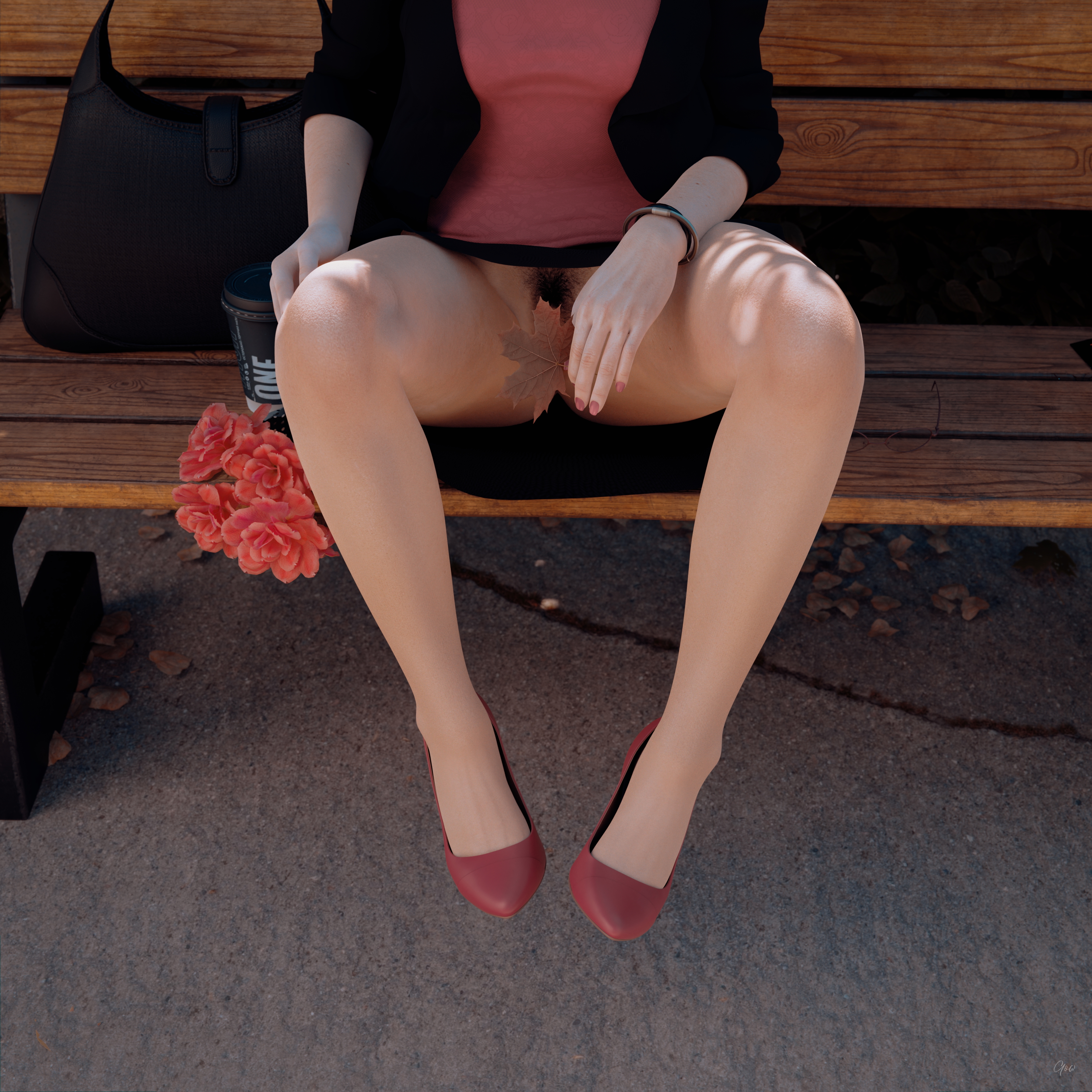 8th - Ronas s leg tease alternate set. (Outdoor upskirt) Wife Original Sexy Brunette Milf Hairy Pussy Horny Secretary Office_lady Outdoor Posing Legs Tease Wet Pussy Sitting Standing Outfit Skirt Upskirt Spread Legs Clothed No Panties High Heels Uniform 6
