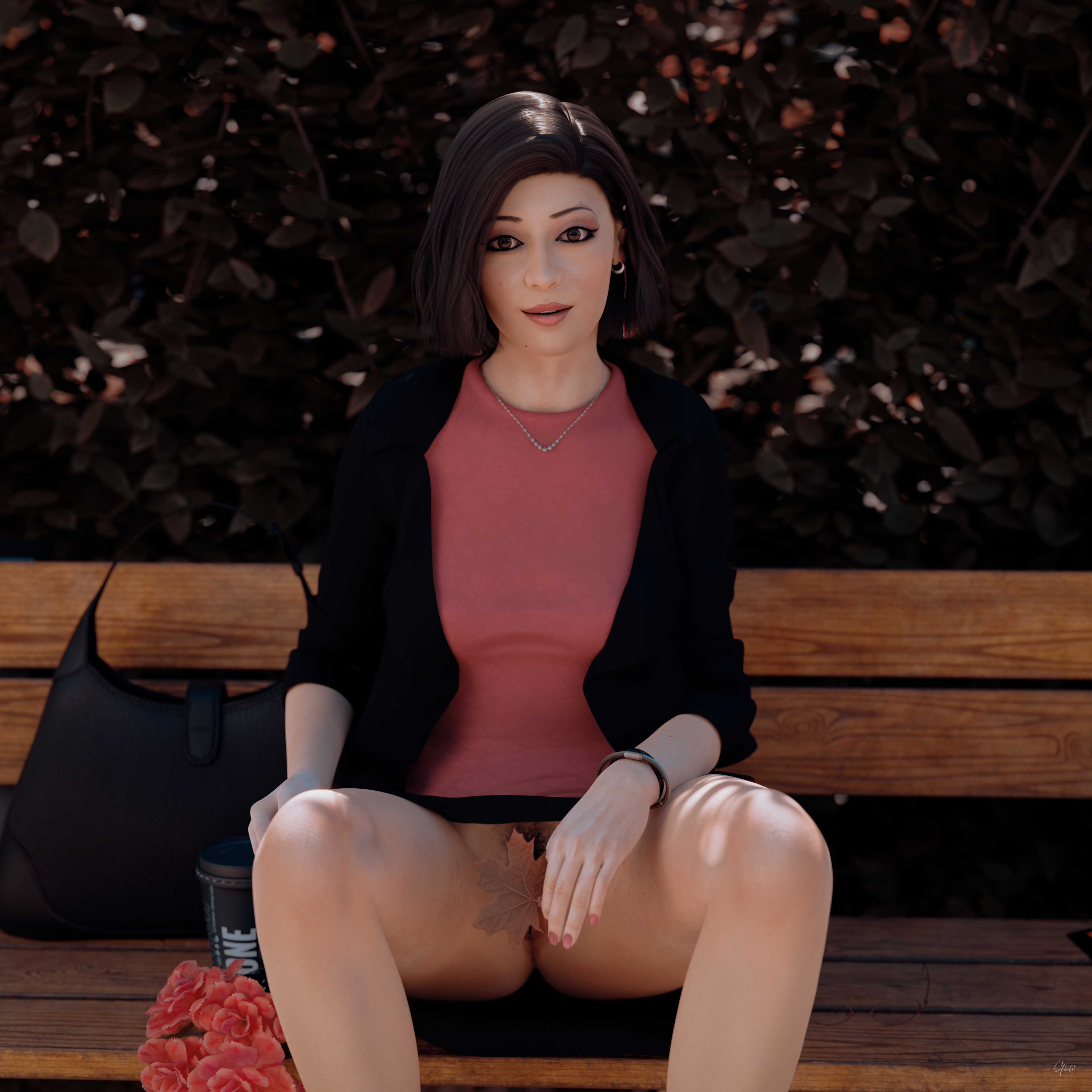 8th - Ronas s leg tease alternate set. (Outdoor upskirt) Wife Original Sexy Brunette Milf Hairy Pussy Horny Secretary Office_lady Outdoor Posing Legs Tease Wet Pussy Sitting Standing Outfit Skirt Upskirt Spread Legs Clothed No Panties High Heels Uniform 9
