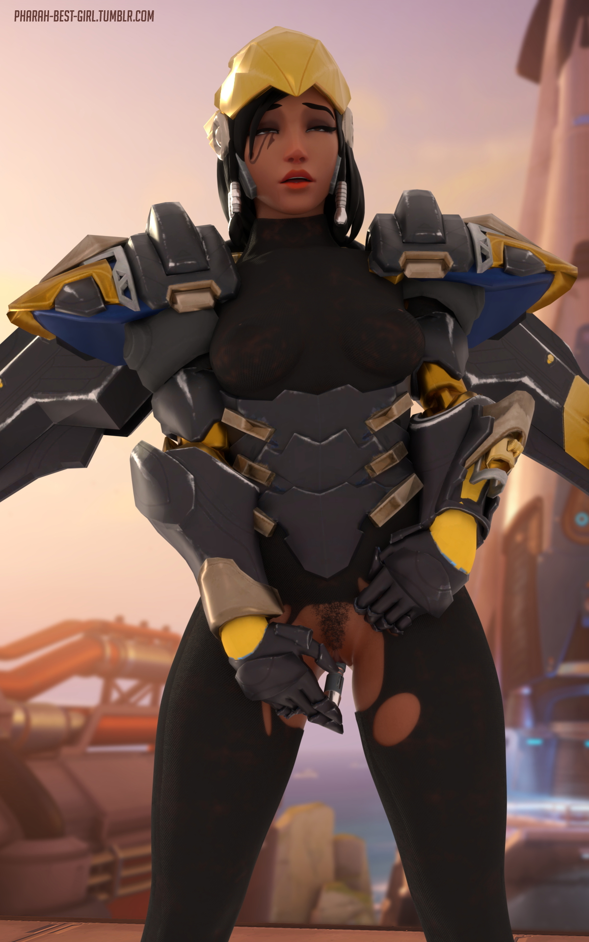 Rocket queen Pharah Overwatch 3d Porn Sexy Pussy Insertion Masturbating Plug