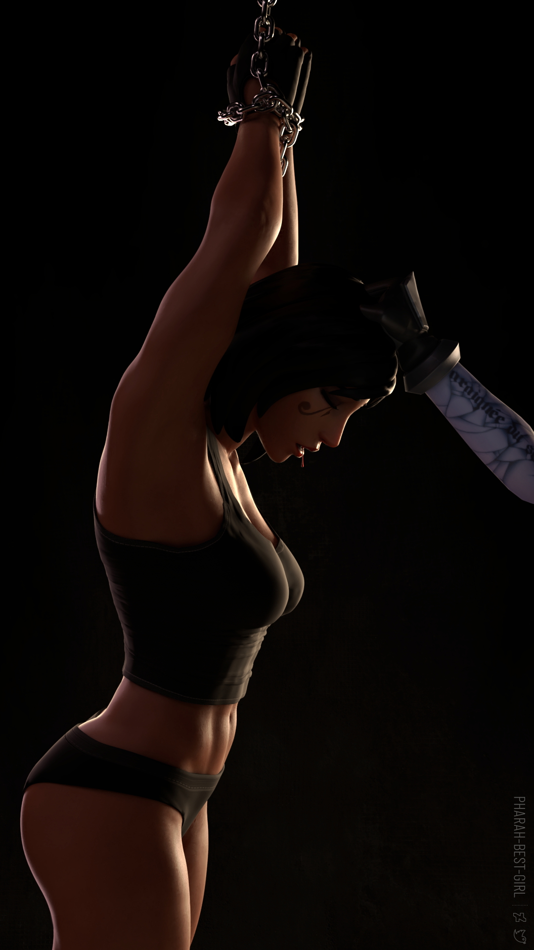 Defeated v5 Pharah Overwatch 3d Porn Sexy Nude Natural Boobs Ass Hairy Pussy Pubic Hair