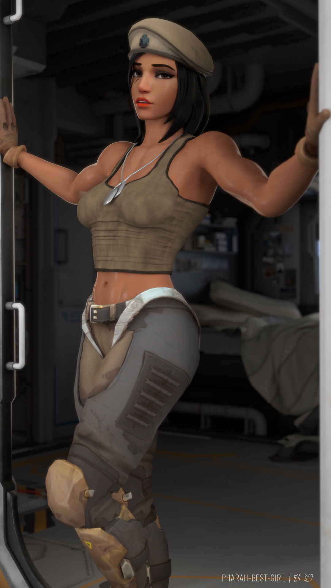 Pin up 39A Pharah Overwatch 3d Porn Sexy Nude Natural Boobs
