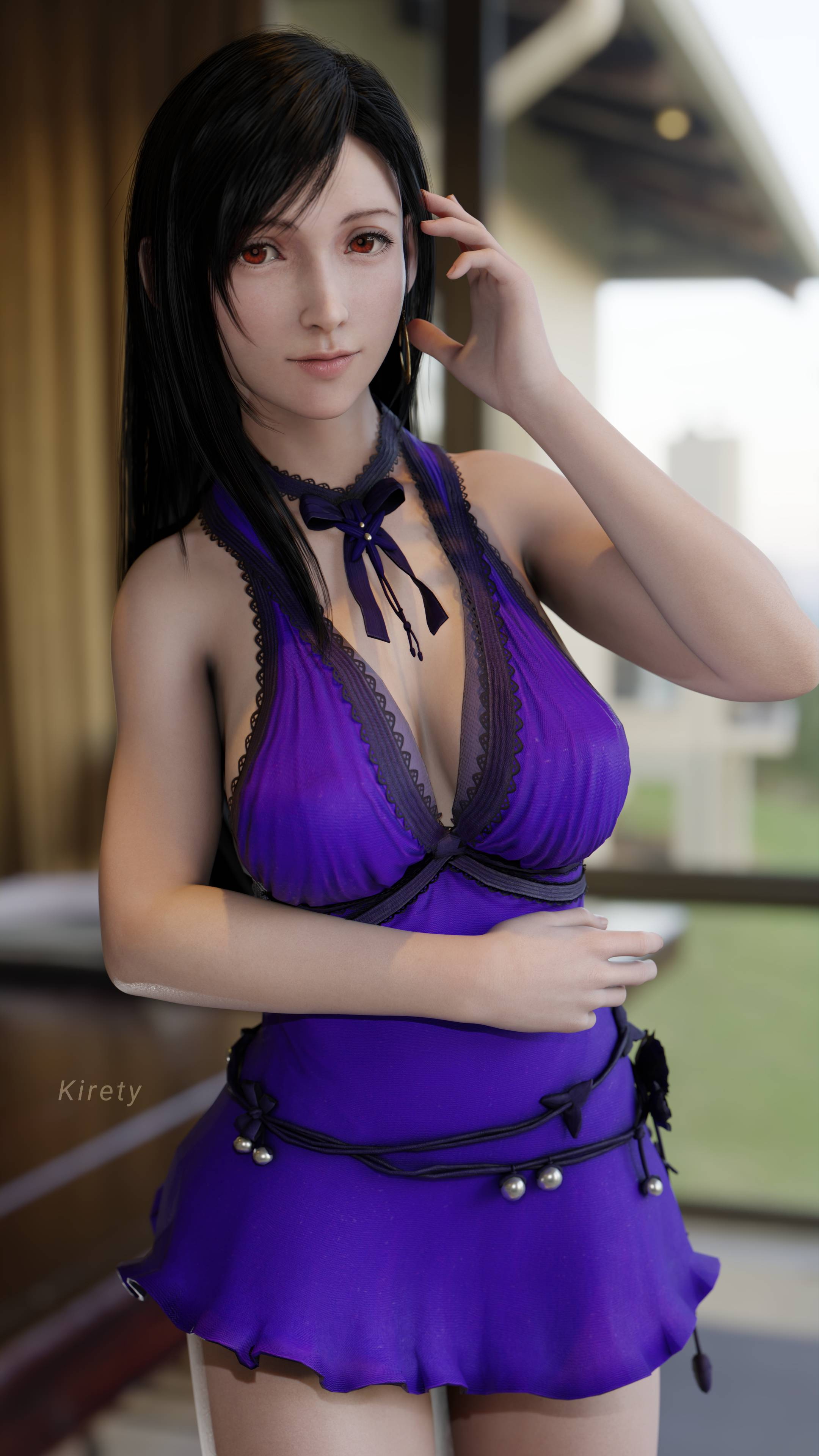 Tifa - Dress Final Fantasy Final Fantasy 7 Remake Final Fantasy 7 Final Fantasy VII Tifa Lockhart Tifa Nude Big Tits Big boobs