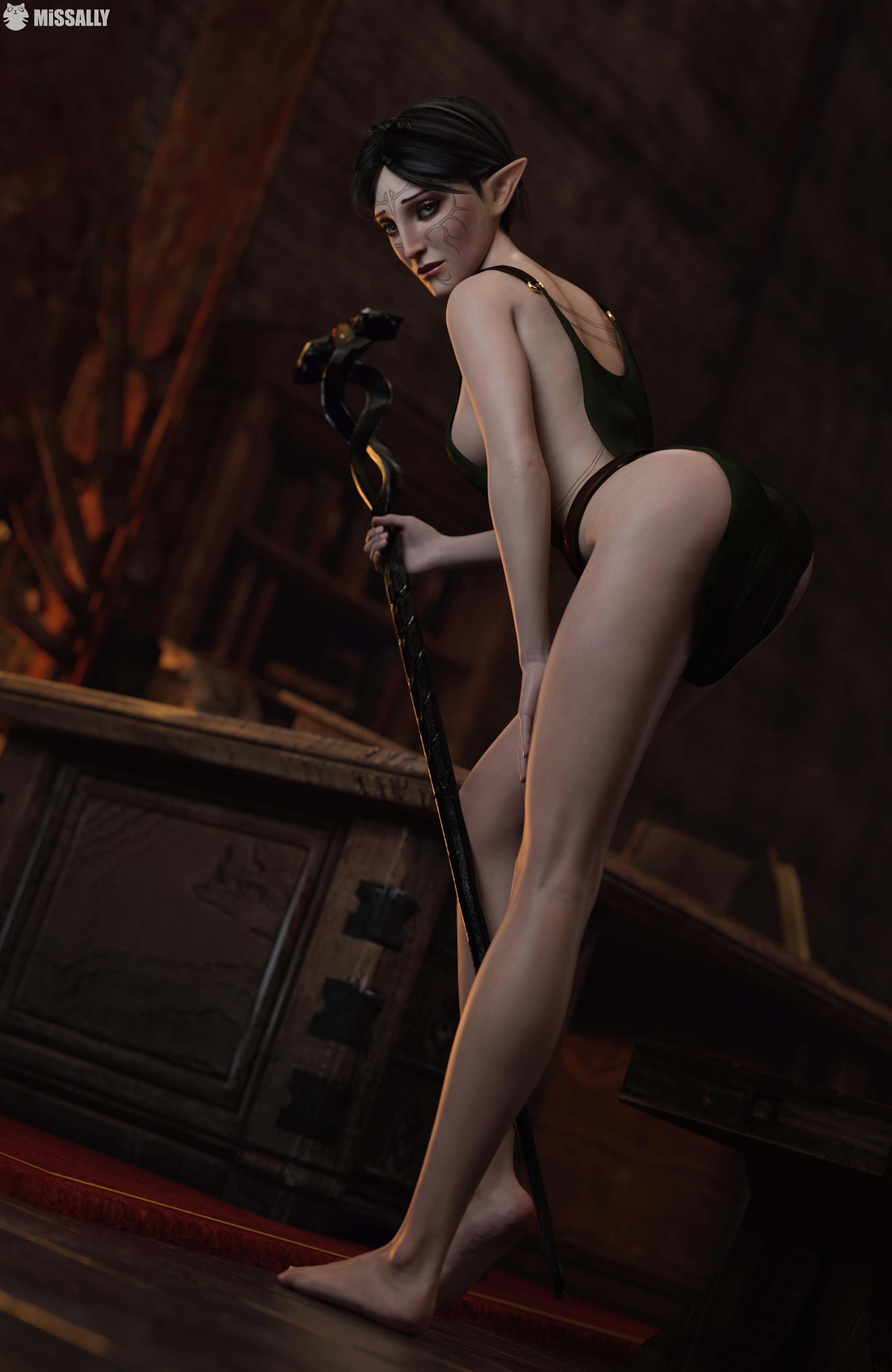 Merrill  Dragon Age Dragon Age Elf Brunette