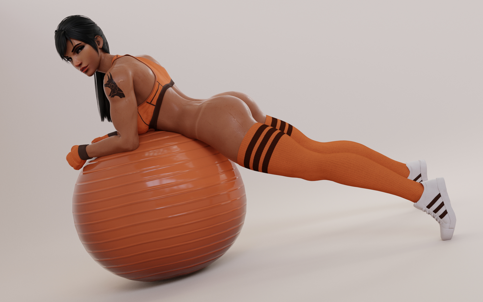 Pin up 72 Pharah Overwatch 3d Porn Sexy Nude Ass Big Booty Sweaty