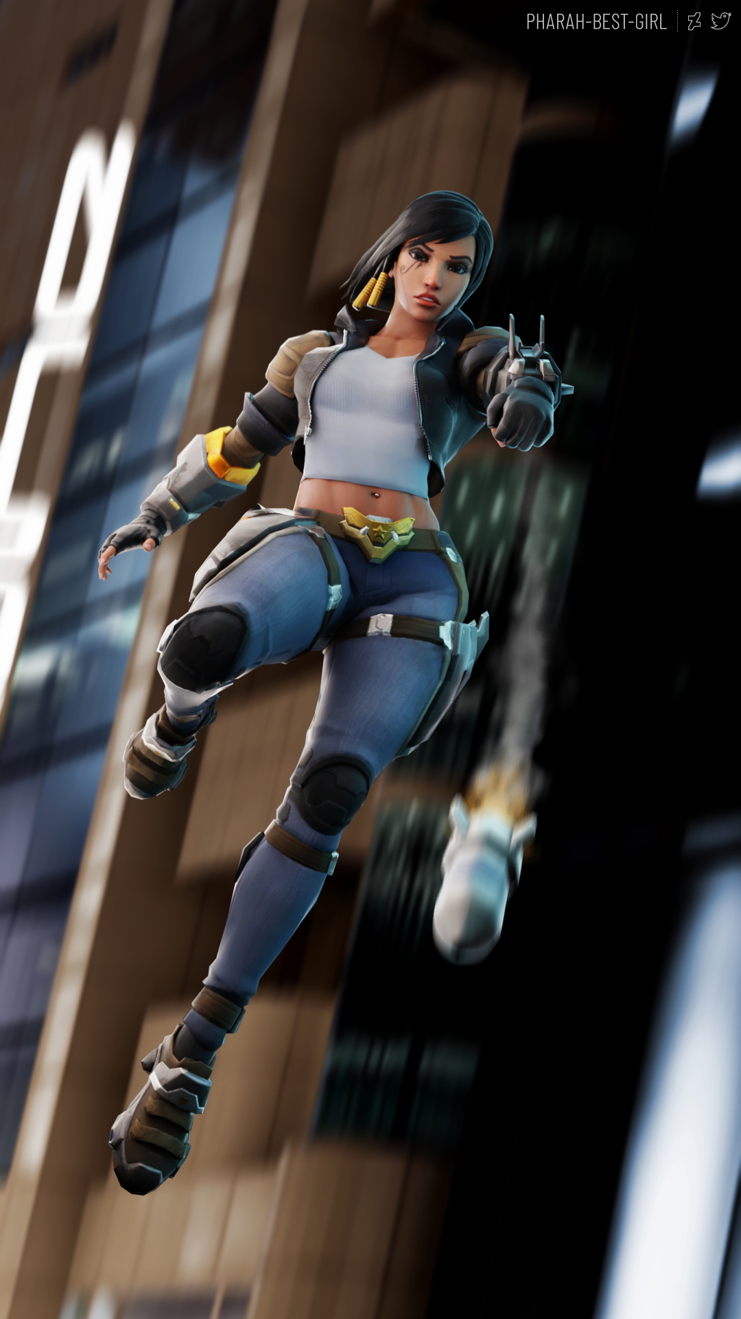 On the attack Pharah Overwatch 3d Porn Sexy Nude Natural Boobs Natural Tits Pubic Hair Hairy Pussy Abs