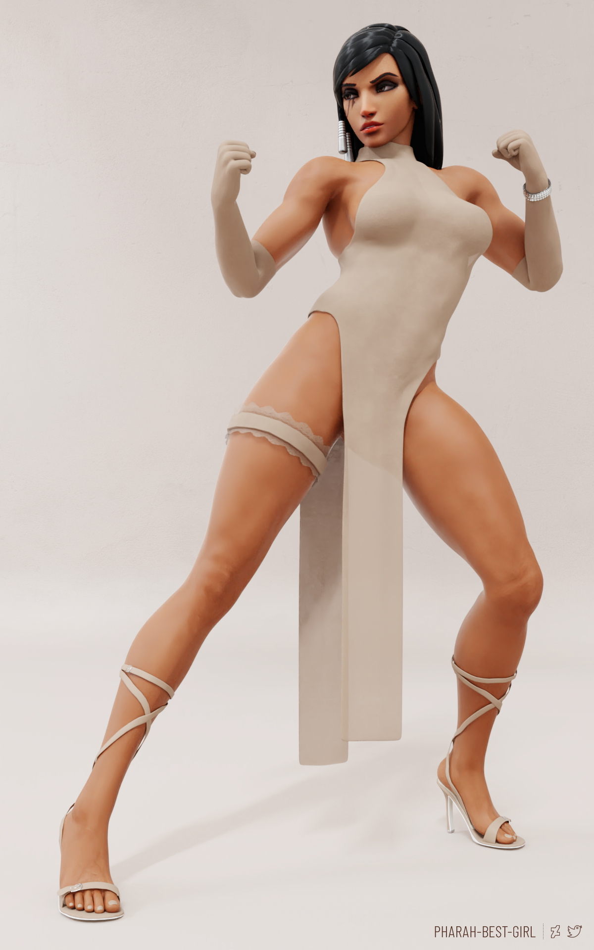 WANNA FIGHT Pharah Overwatch 3d Porn Sexy