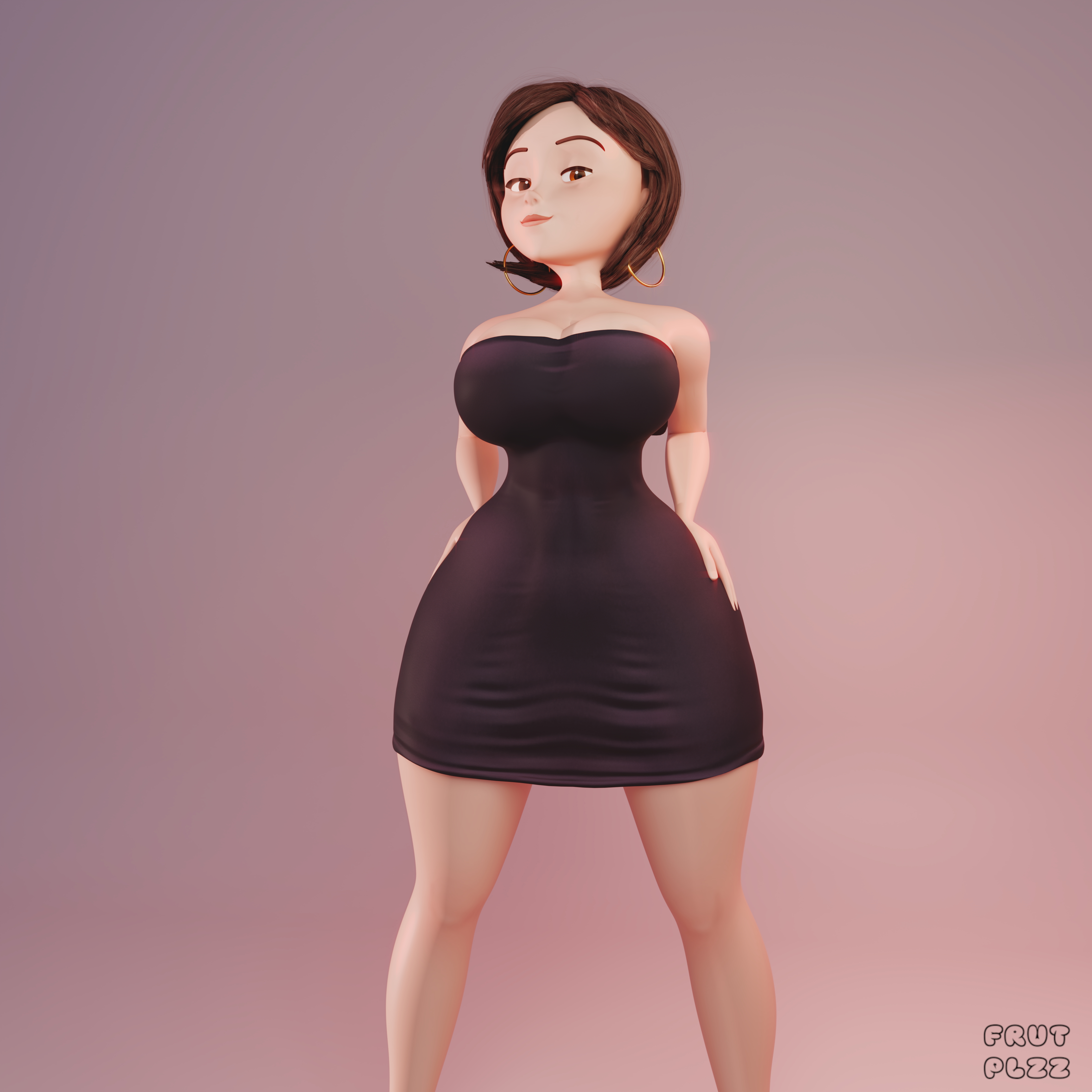 Helen P. front and back Helen Parr Pinup Dress Big Booty Big Ass Milf 2