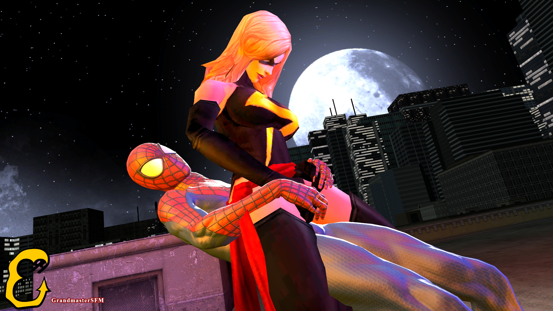 Spiderman x Ms Marvel Ms. Marvel Carol Denvers Spider-man Spiderman Black Cat Felicia Hardy Marvel Source Filmmaker Sfm Superhero Blowjob Handjob Cock In Hand Cowgirl Reverse Cowgirl Thighjob 69 Clothed 14