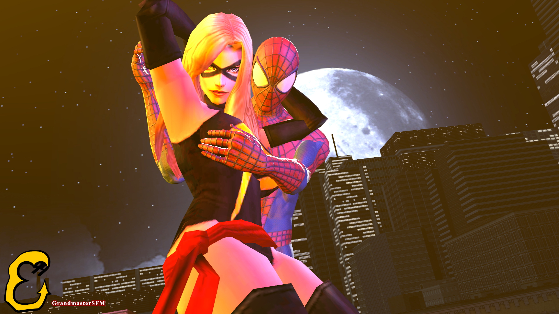 Spiderman x Ms Marvel Ms. Marvel Carol Denvers Spider-man Spiderman Black Cat Felicia Hardy Marvel Source Filmmaker Sfm Superhero Blowjob Handjob Cock In Hand Cowgirl Reverse Cowgirl Thighjob 69 Clothed 25