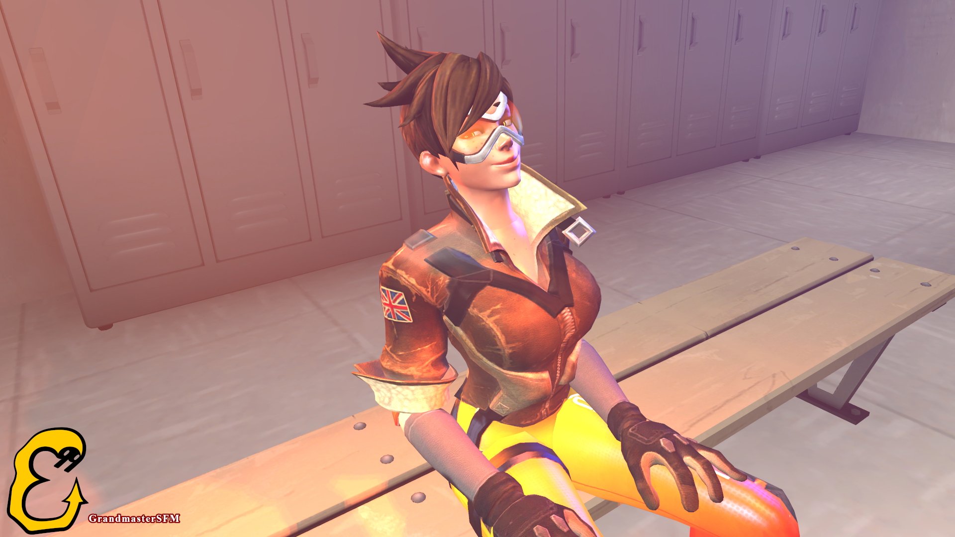 Tracer Tracer Overwatch Source Filmmaker Sfm Ass Breasts Boobs Blowjob Carry Standing Standing Doggy Ball Sucking Sucking Cock Full Nelson Doggy Style Cum Cumshot Cock On Face