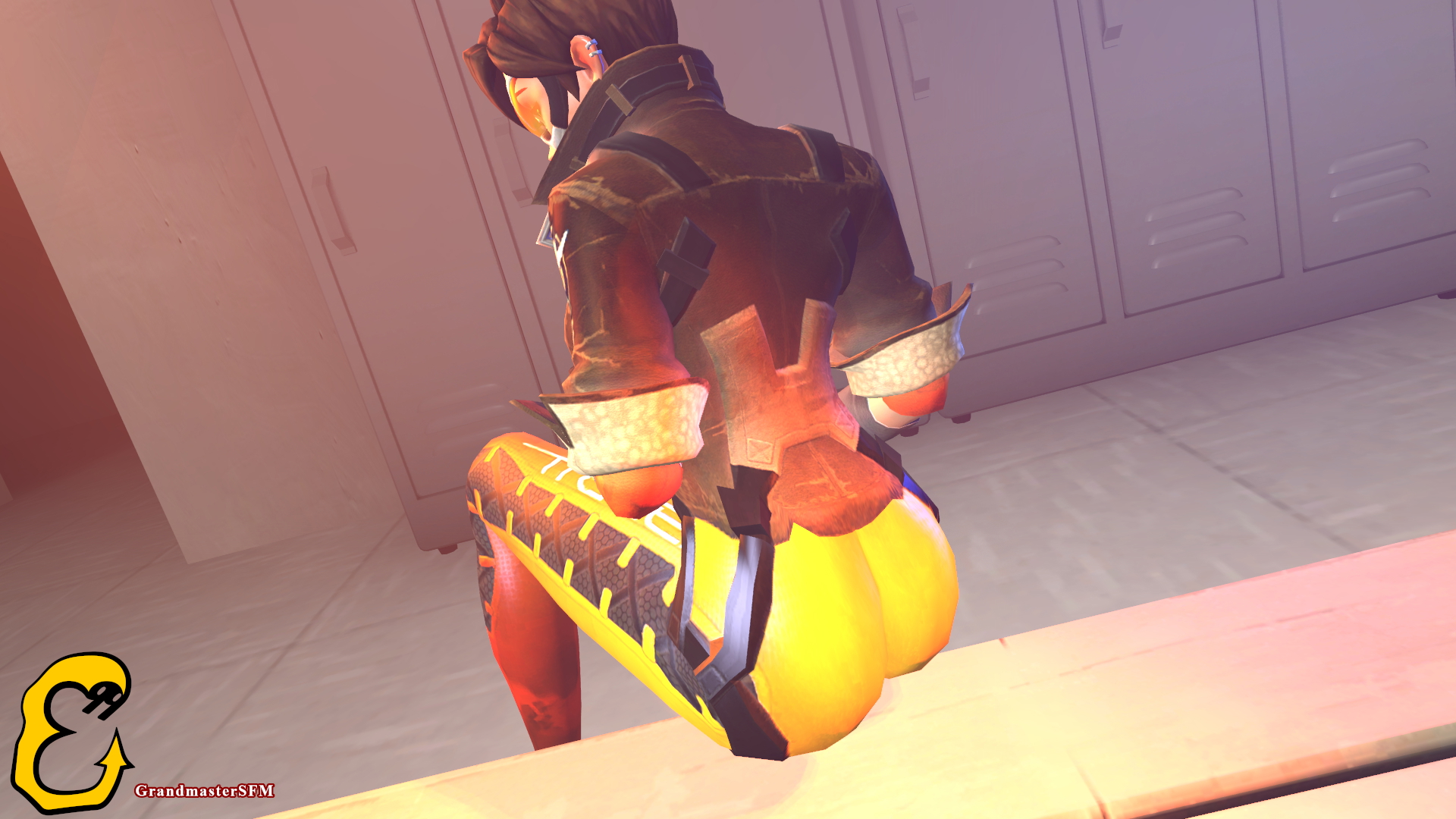 Tracer Tracer Overwatch Source Filmmaker Sfm Ass Breasts Boobs Blowjob Carry Standing Standing Doggy Ball Sucking Sucking Cock Full Nelson Doggy Style Cum Cumshot Cock On Face 2