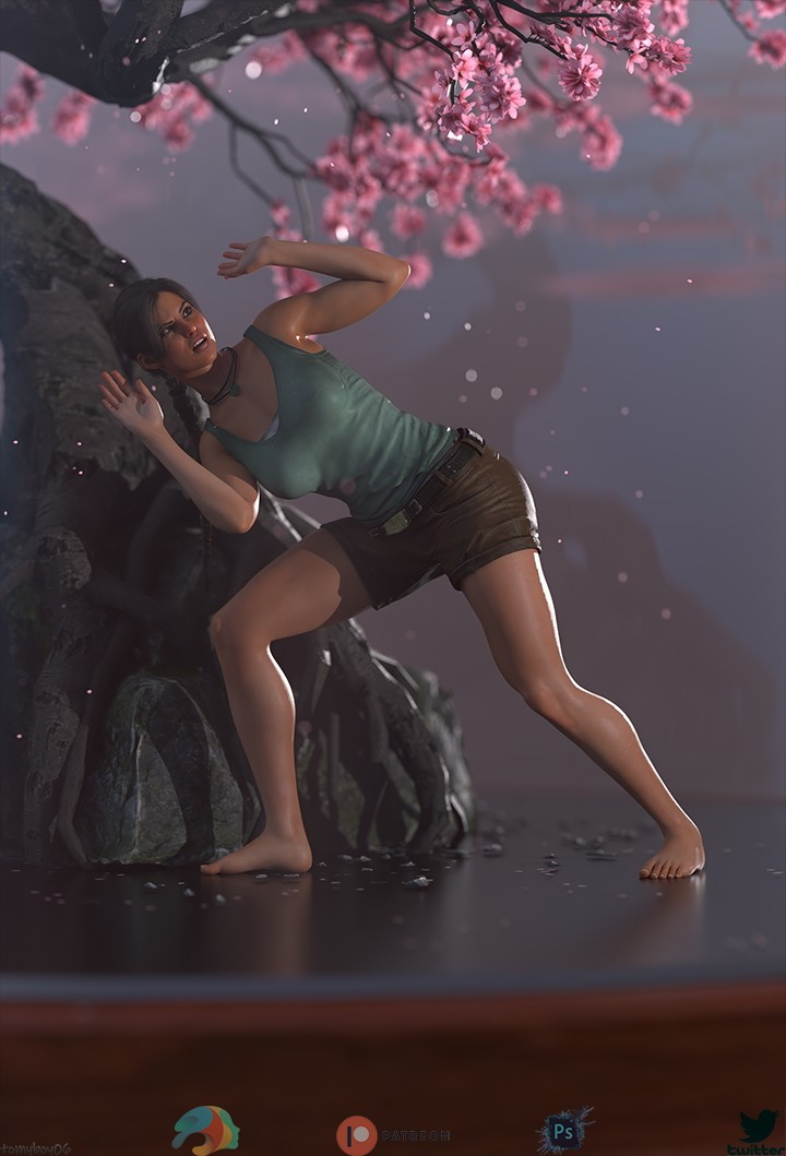 Lara - MiniWelt Lara Croft Tomb Raider Big Tits Solo 3