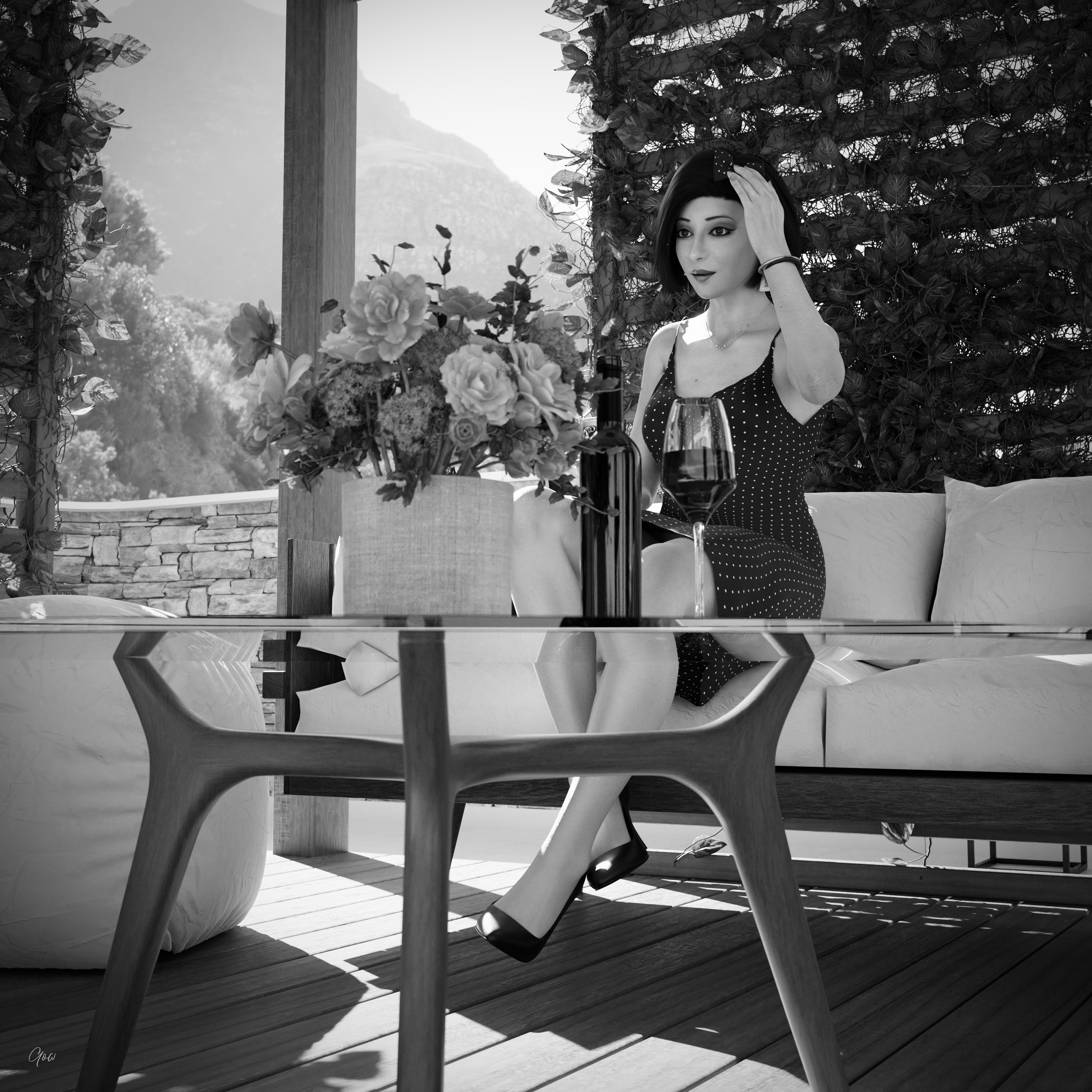 Dotted with the wind - Black and White set Original Wife Outdoor Nature Sexy Brunette Milf Hairy Pussy No Panties Standing Posing Legs Spread Legs Party Dress Tease Outfit Skirt Upskirt Clothed Dress Black And White Wet Pussy Lady Secretary Photoshoot Sexy Sexyhot High Heels Natural Boobs