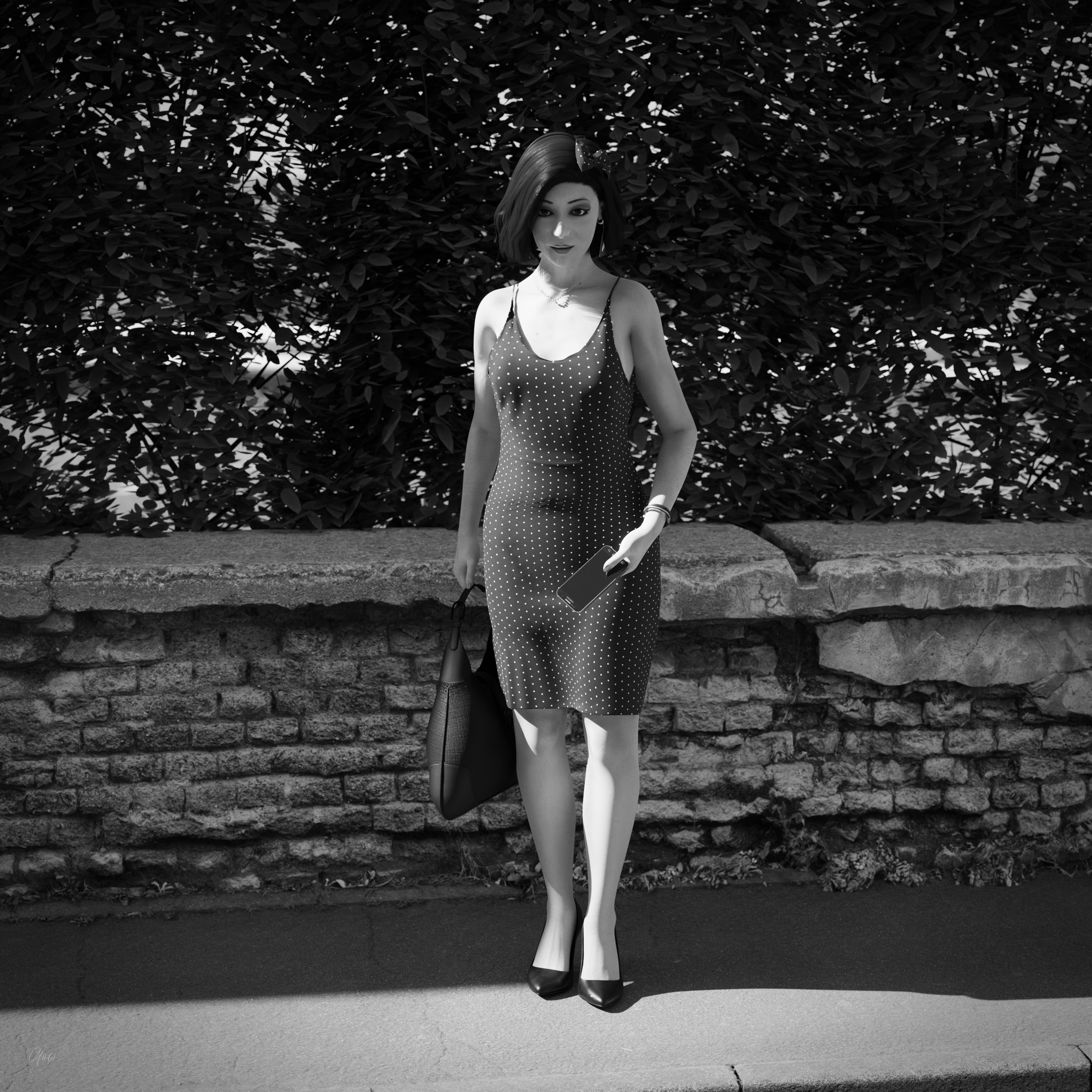 Dotted with the wind - Black and White set Original Wife Outdoor Nature Sexy Brunette Milf Hairy Pussy No Panties Standing Posing Legs Spread Legs Party Dress Tease Outfit Skirt Upskirt Clothed Dress Black And White Wet Pussy Lady Secretary Photoshoot Sexy Sexyhot High Heels Natural Boobs 5