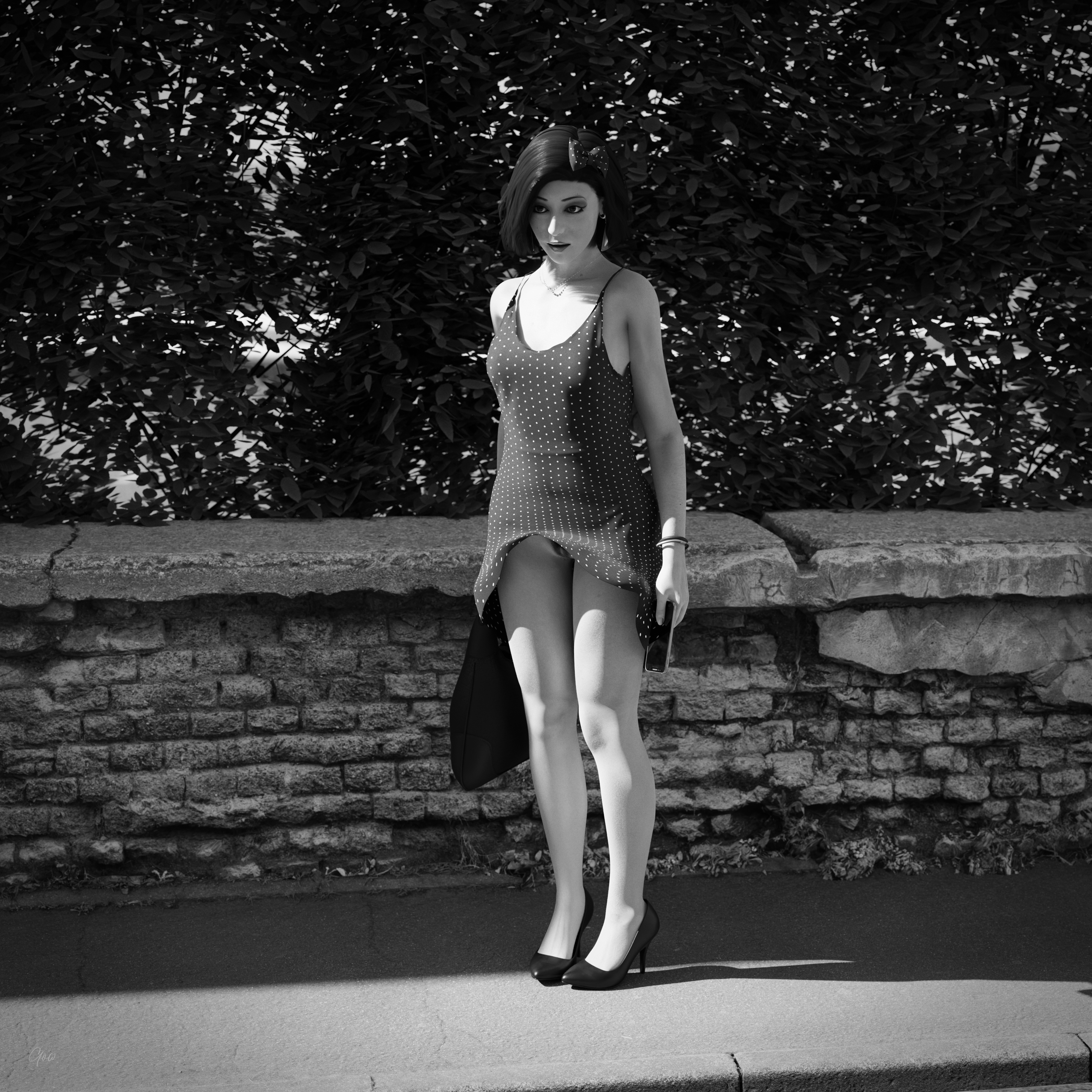 Dotted with the wind - Black and White set Original Wife Outdoor Nature Sexy Brunette Milf Hairy Pussy No Panties Standing Posing Legs Spread Legs Party Dress Tease Outfit Skirt Upskirt Clothed Dress Black And White Wet Pussy Lady Secretary Photoshoot Sexy Sexyhot High Heels Natural Boobs 7