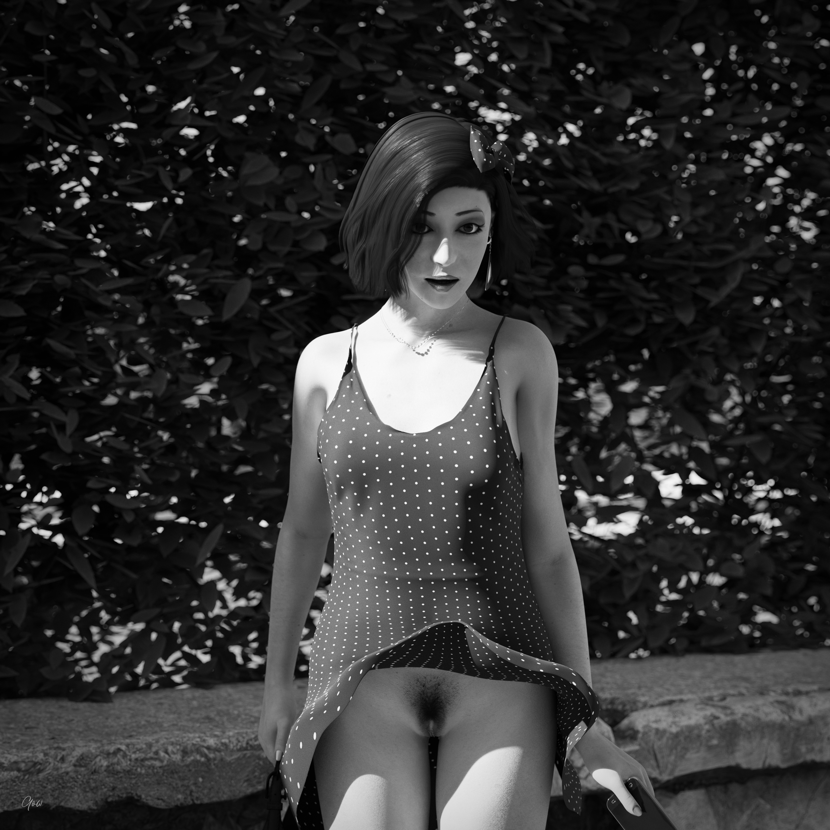 Dotted with the wind - Black and White set Original Wife Outdoor Nature Sexy Brunette Milf Hairy Pussy No Panties Standing Posing Legs Spread Legs Party Dress Tease Outfit Skirt Upskirt Clothed Dress Black And White Wet Pussy Lady Secretary Photoshoot Sexy Sexyhot High Heels Natural Boobs 9