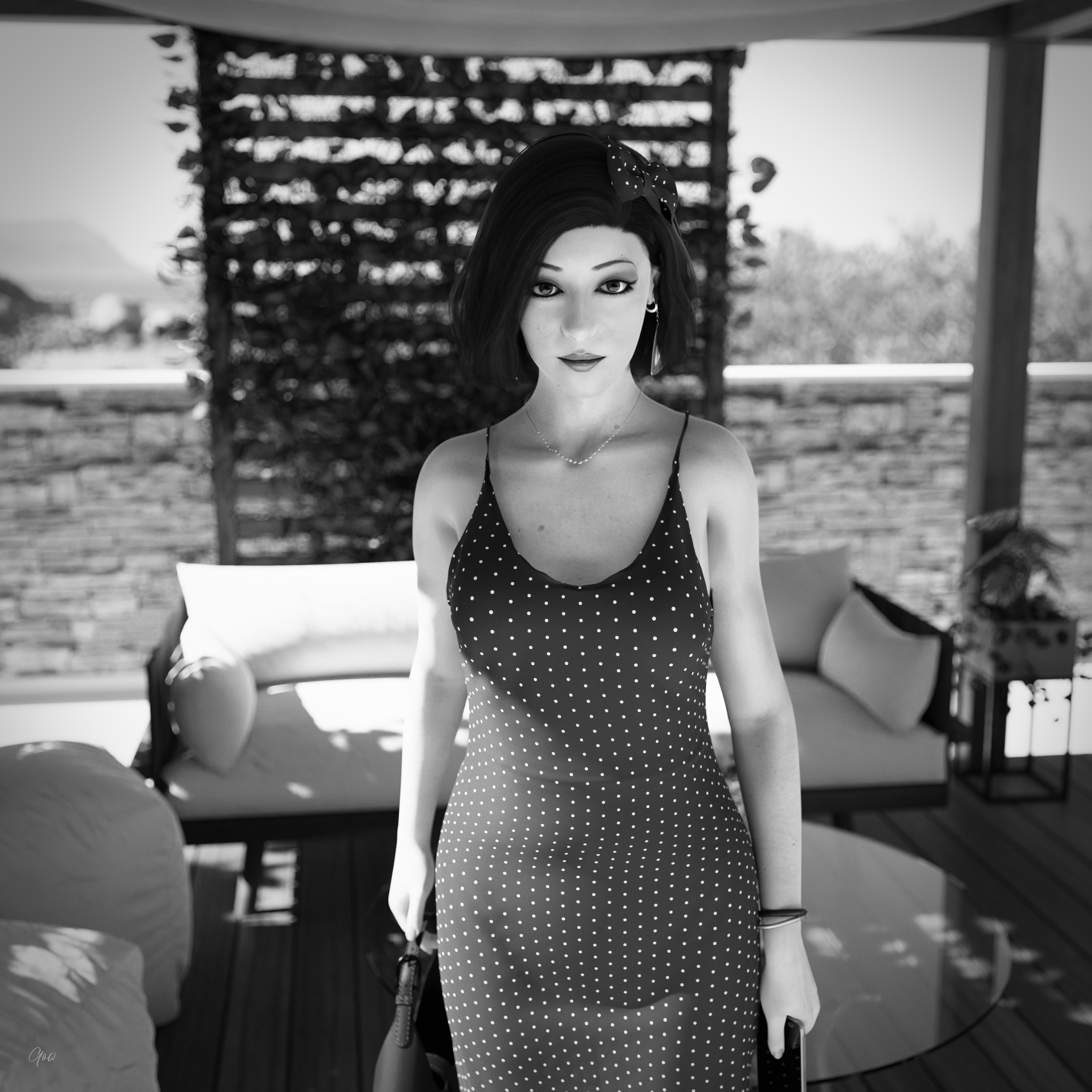 Dotted with the wind - Black and White set Original Wife Outdoor Nature Sexy Brunette Milf Hairy Pussy No Panties Standing Posing Legs Spread Legs Party Dress Tease Outfit Skirt Upskirt Clothed Dress Black And White Wet Pussy Lady Secretary Photoshoot Sexy Sexyhot High Heels Natural Boobs 20
