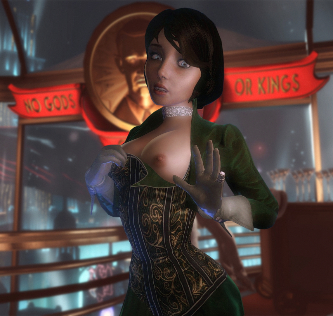 Elizabeth cant understand why someone keeps sabotaging the buttons on her dresses. Elizabeth Bioshock Infinite Funny Breasts Dress