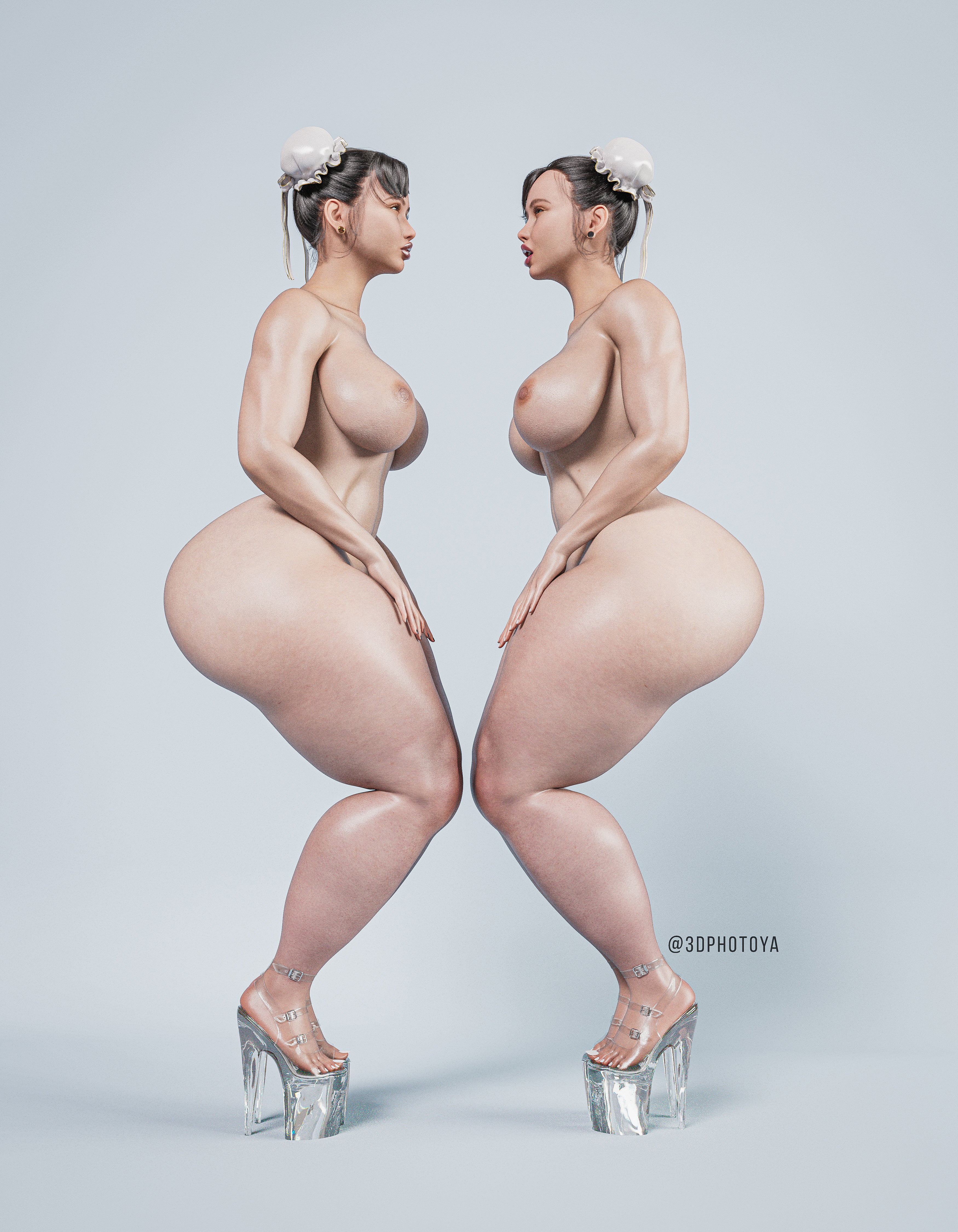 Twin Chun Li Chun Li Street Fighter Twins Street Fighter 6 Big Ass Model Sexy