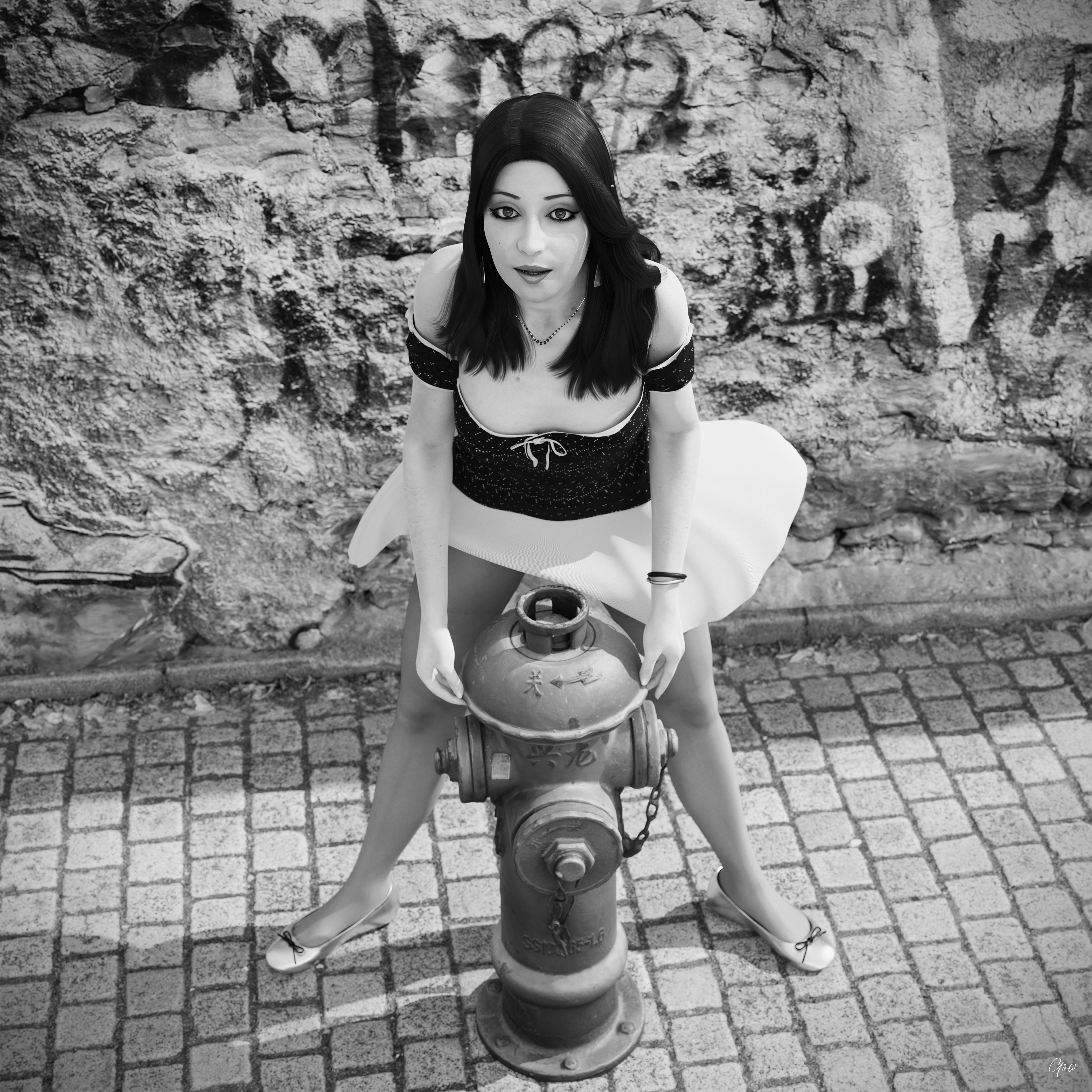 Silver days Pt1. Black and White set.  Original Wife Outdoor Sexy Brunette Milf Hairy Pussy No Panties Pantyhose See Through Nylon Standing Posing Tease Legs Spread Legs Party Dress Outfit Skirt Upskirt Clothed Dress Black And White Lady Sexyhot Sexy Long Hair