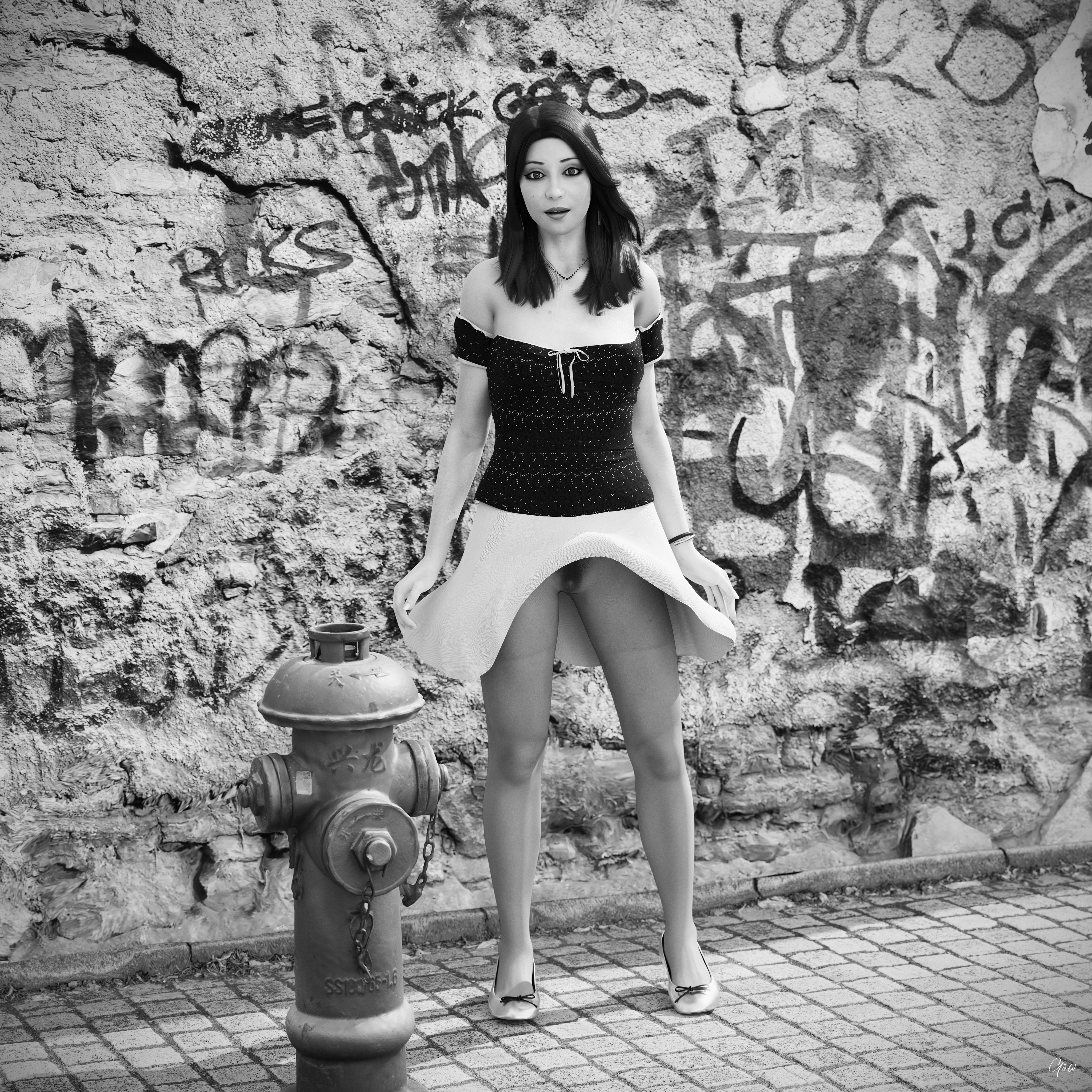 Silver days Pt1. Black and White set.  Original Wife Outdoor Sexy Brunette Milf Hairy Pussy No Panties Pantyhose See Through Nylon Standing Posing Tease Legs Spread Legs Party Dress Outfit Skirt Upskirt Clothed Dress Black And White Lady Sexyhot Sexy Long Hair 19