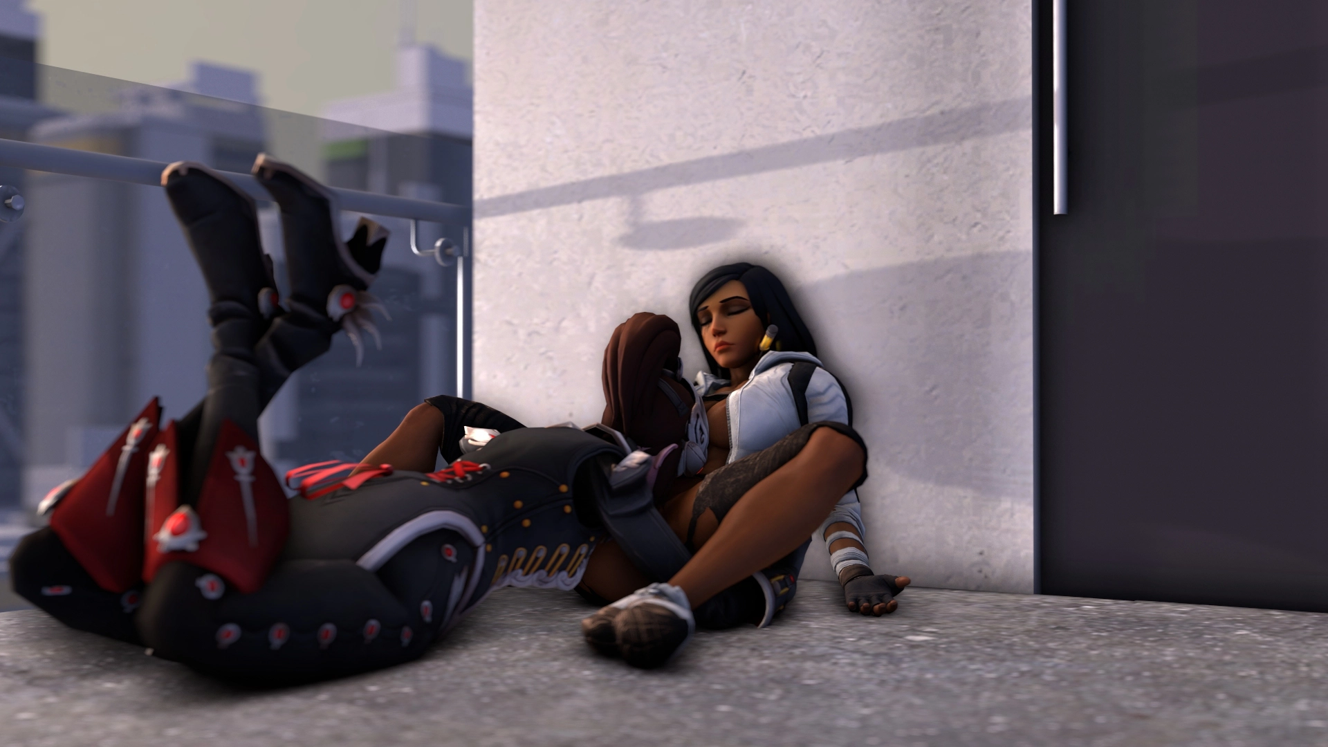 Sweet dreams Pharah Overwatch Widowmaker 3d Porn Lesbian Nude Feet Licking Pussy Licking Boobs 17