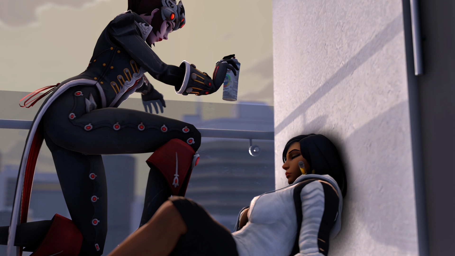 Sweet dreams Pharah Overwatch Widowmaker 3d Porn Lesbian Nude Feet Licking Pussy Licking Boobs 19