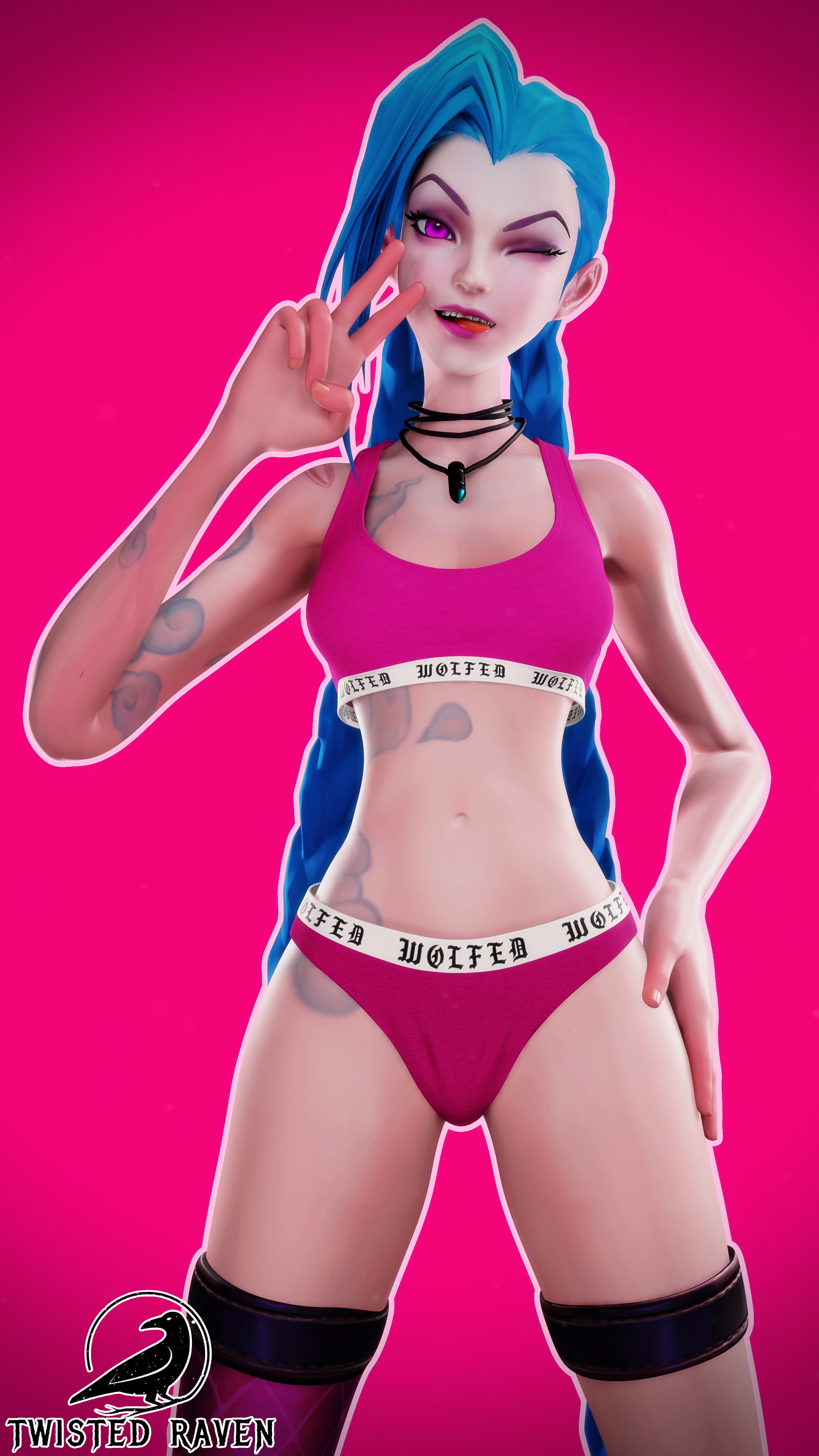 Jinx showing off new undies