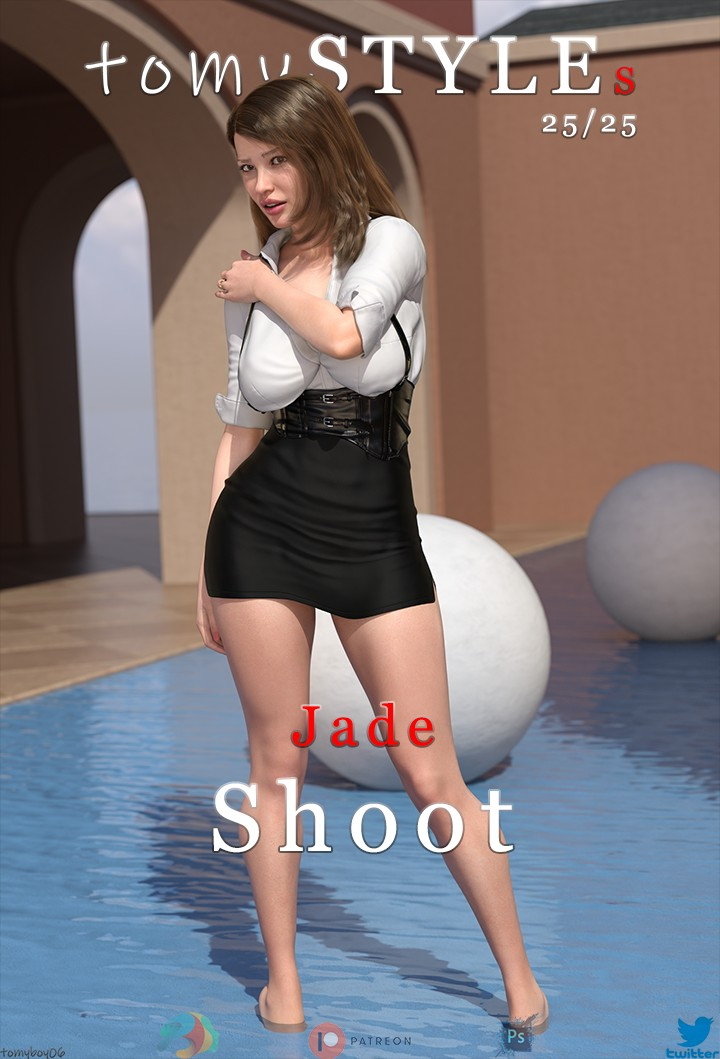 Jade - Shoot  Mature Long Legs Big Tits Solo Pinup
