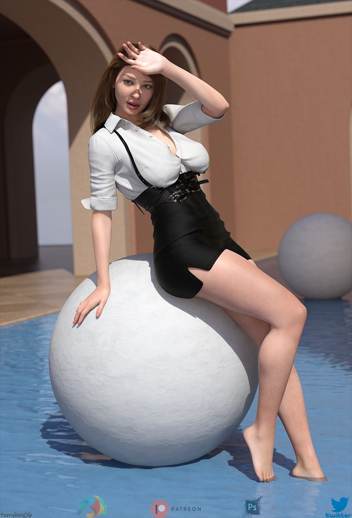 Jade - Shoot  Mature Long Legs Big Tits Solo Pinup 4