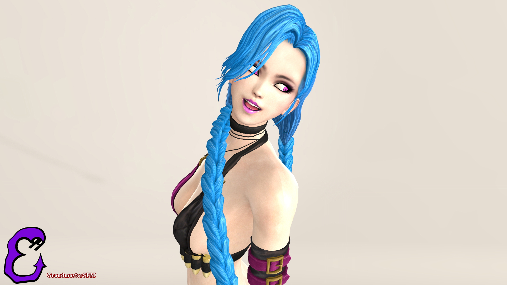 Jinx Jinx League Of Legends Source Filmmaker Sfm Clothed Partially_clothed Nude Naked Fully Naked Breasts Boobs Ass Pussy 10