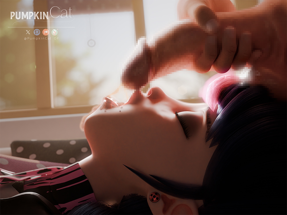 Emonette does a favor Marinette (miraculousladybug) Miraculous Licking Licking Cock Cum Cumshot