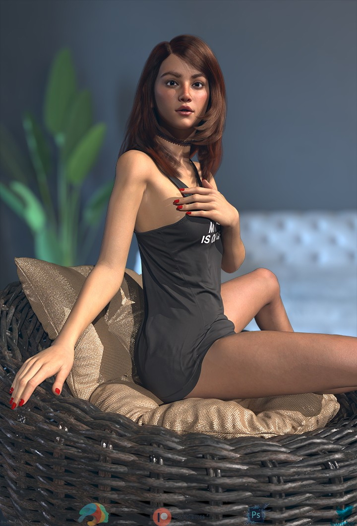 Mia - Lazy  Sexy Sexy Lingerie Solo Pinup 3