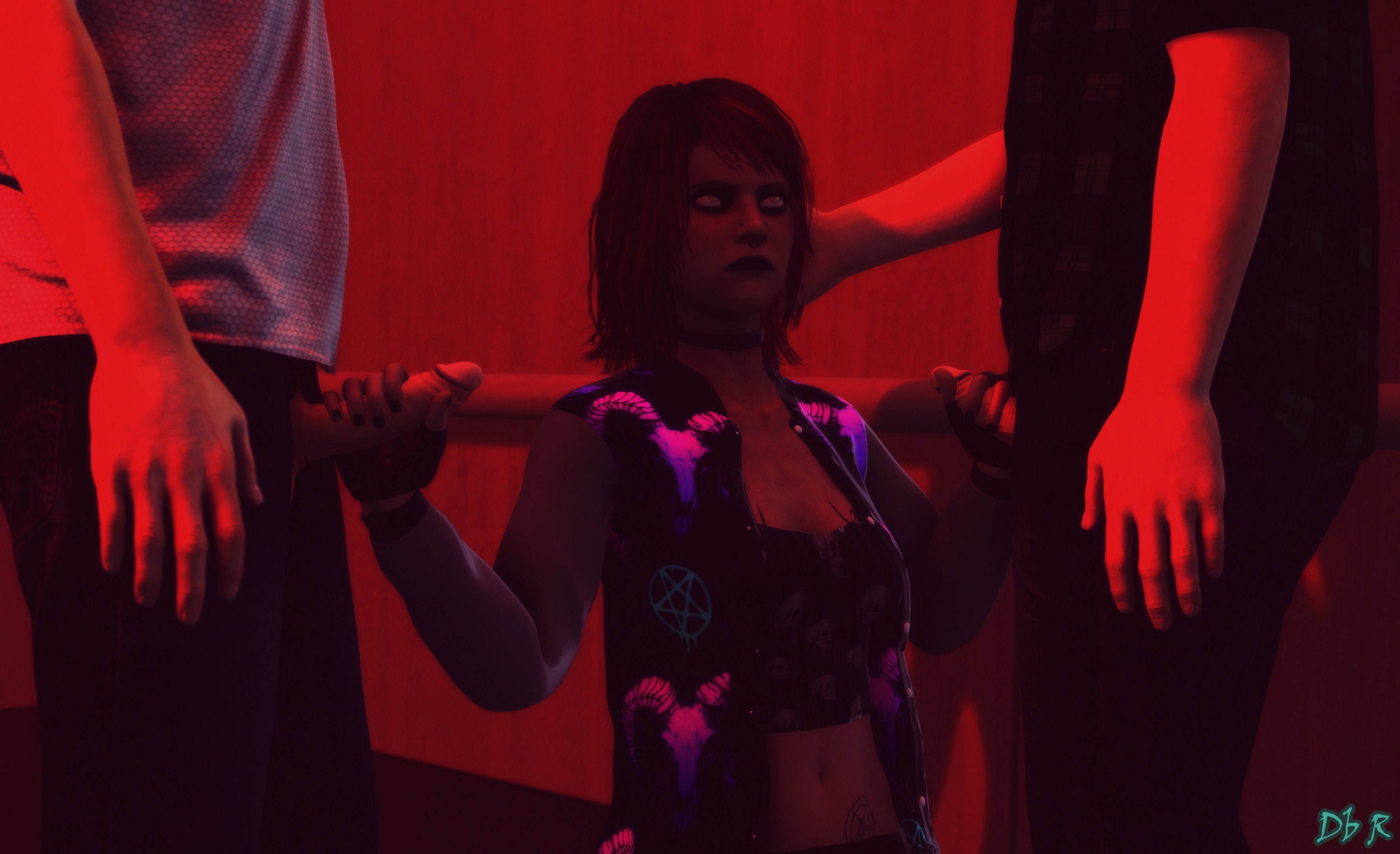  Love  in an Elevator (Sextape in Hell) Heather Morrison Sextape In Hell Big Tittied Goth Girlfriend Public In Public Handjob Blowjob Threesome Sfm Source Filmmaker 3d Porn 3dnsfw Story 8
