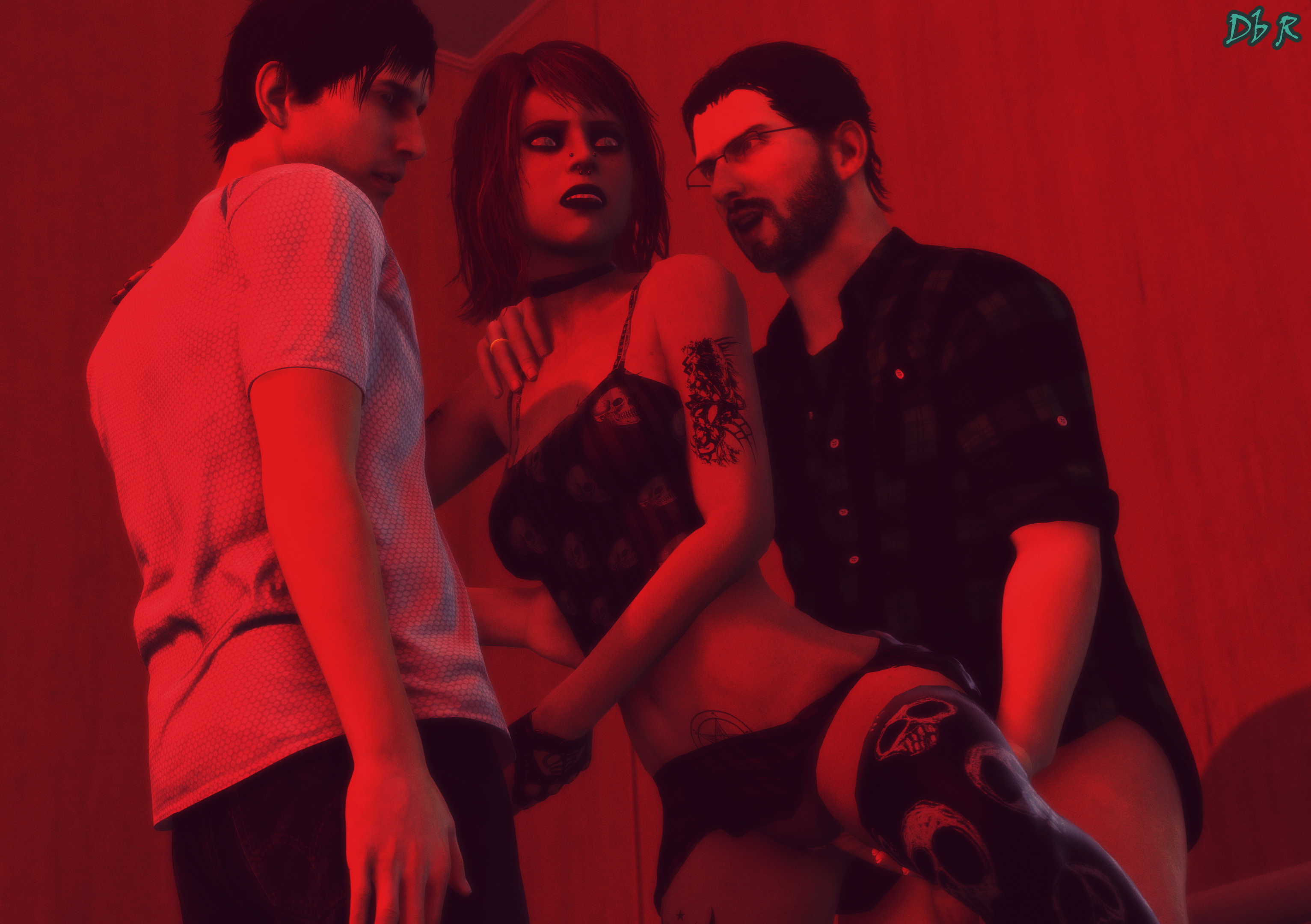  Love  in an Elevator (Sextape in Hell) Heather Morrison Sextape In Hell Big Tittied Goth Girlfriend Public In Public Handjob Blowjob Threesome Sfm Source Filmmaker 3d Porn 3dnsfw Story 11