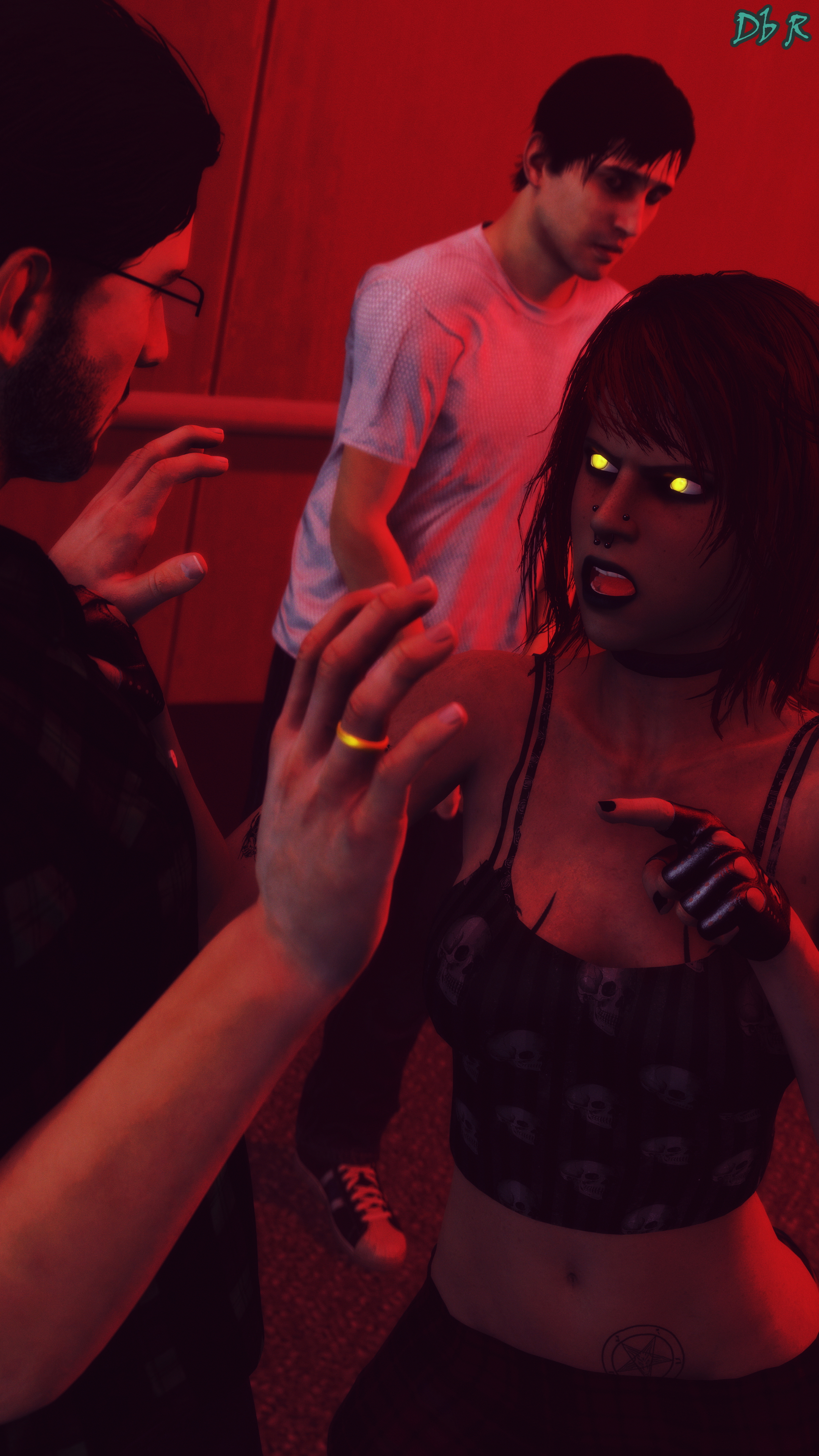  Love  in an Elevator (Sextape in Hell) Heather Morrison Sextape In Hell Big Tittied Goth Girlfriend Public In Public Handjob Blowjob Threesome Sfm Source Filmmaker 3d Porn 3dnsfw Story 17