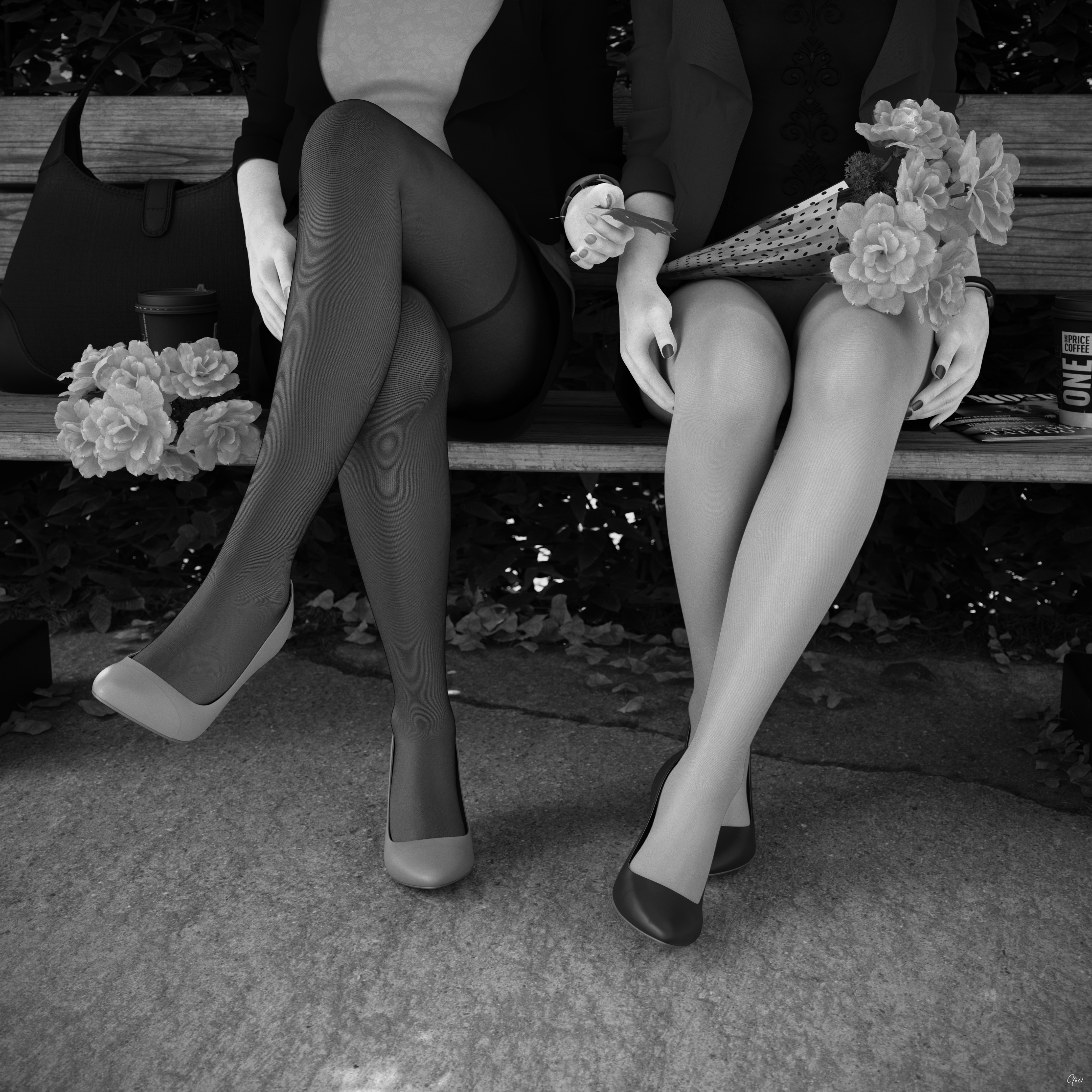 Studio Days Pt2: Pantyhose in the TV studio  Black and white Original Wife Black And White Original Character Cosplay Upskirt Posing Clothed Legs Spread Legs Ass Sexy Ass Sexy Brunette No Panties Skirt Party Dress Hairy Pussy Indoor Nylon High Heels 13