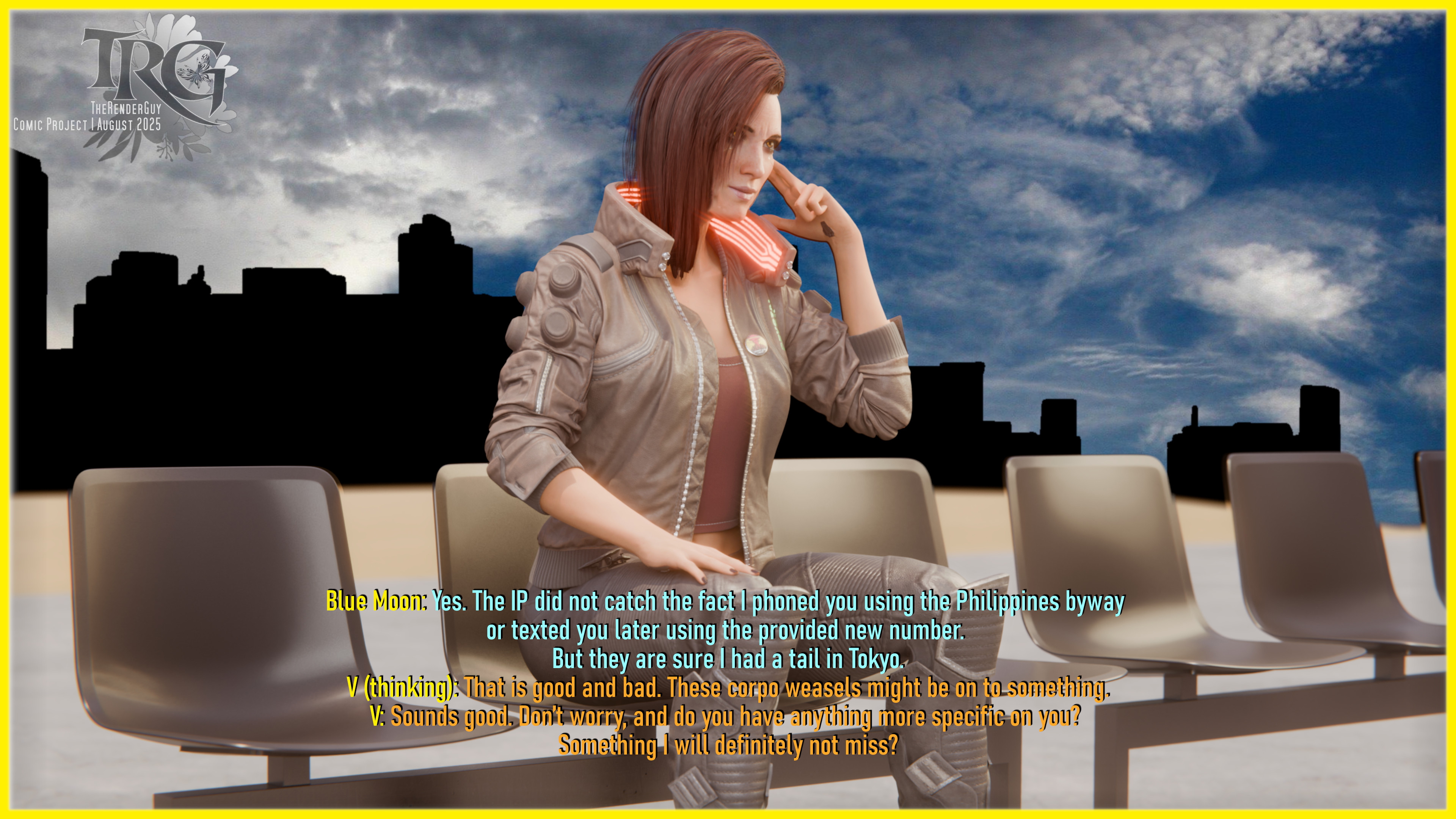 Once in a Blue Moon  in Night City   Scene 1. Page 17