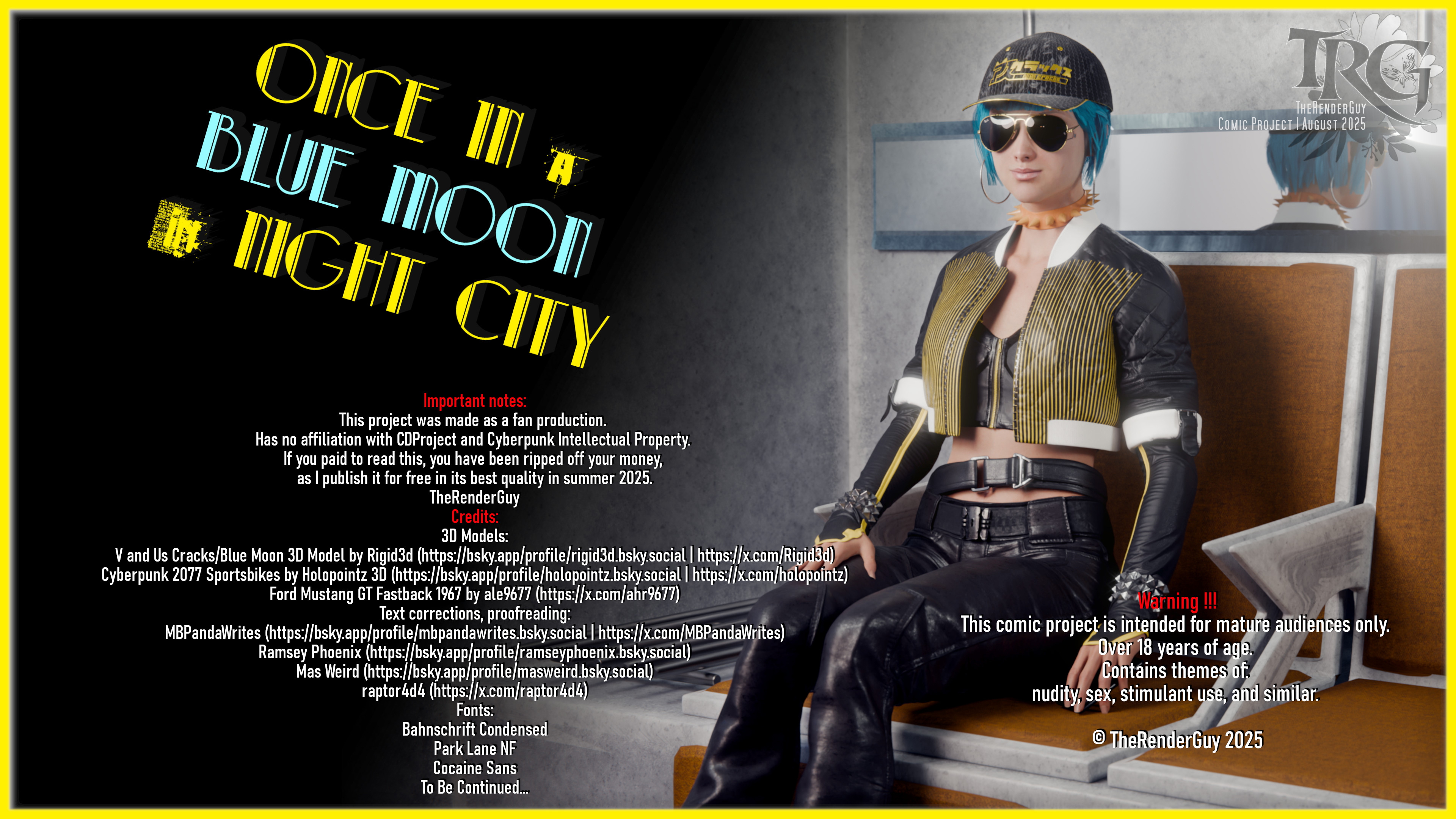 Once in a Blue Moon  in Night City   Scene 1. Page 21