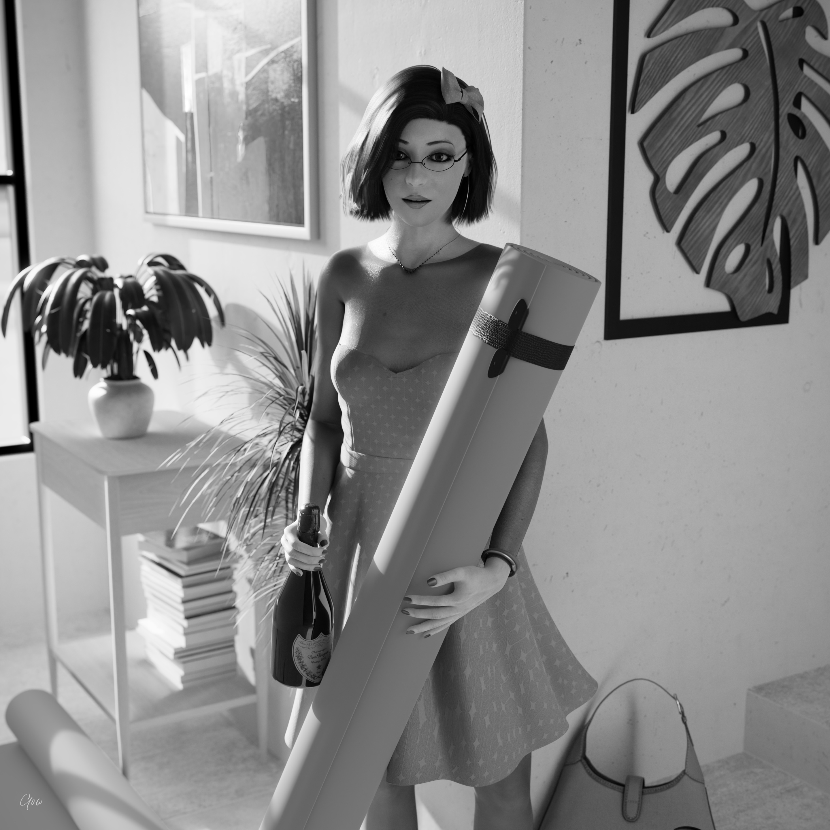 Backyard Photoshoot (Black and White set)   8