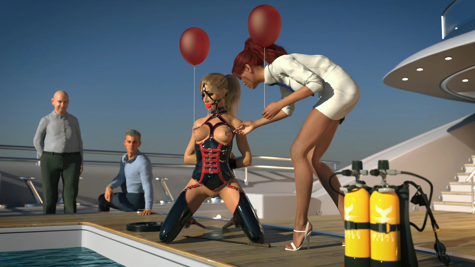 Miri Goes On Vacation - I  Bdsm Humiliation Blonde Bondage Vacation Chains 11