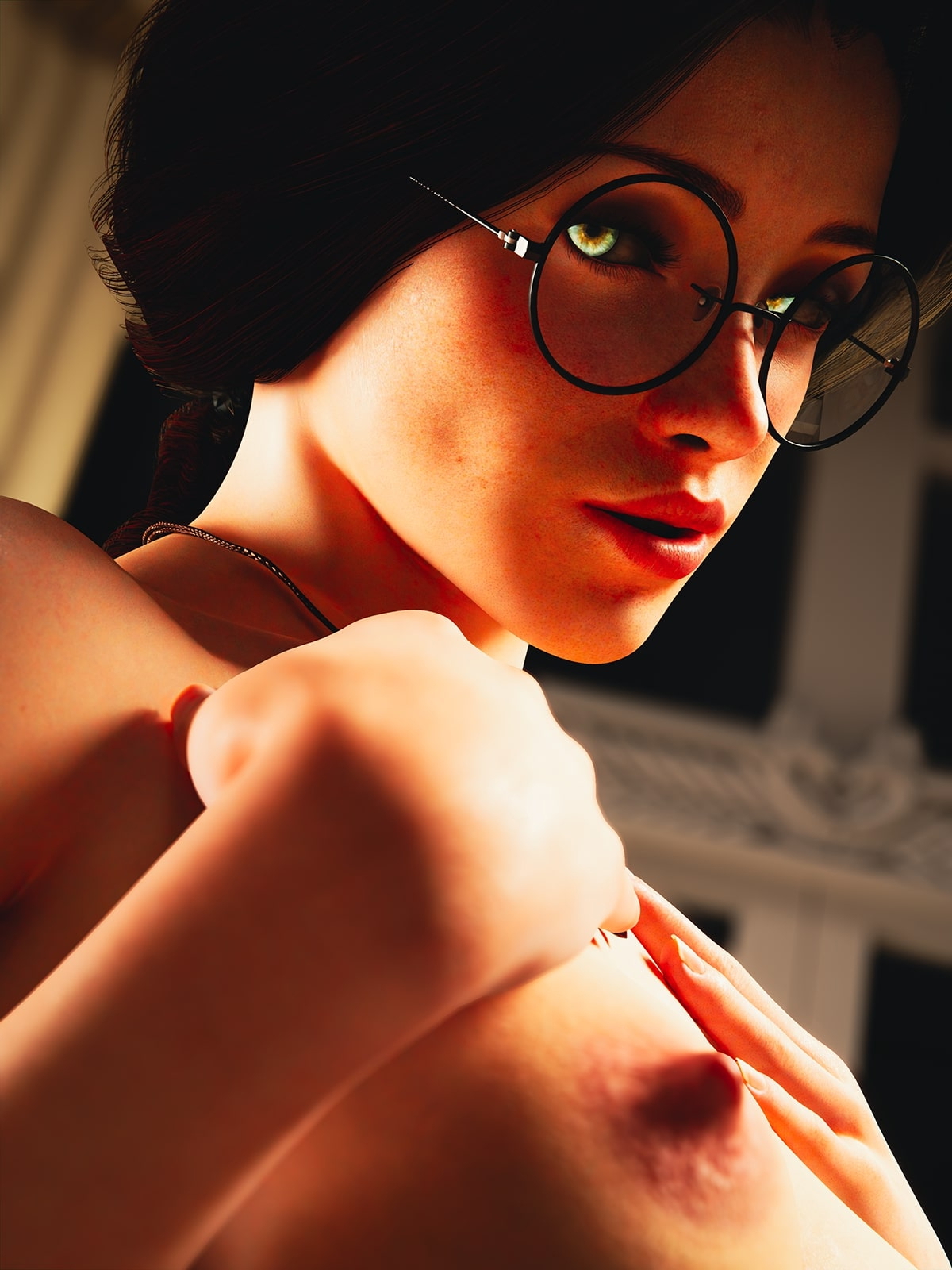 Bare Beauty Fiona Shrek Movie Natural Tits Fitness Glasses Feet Red Hair 4