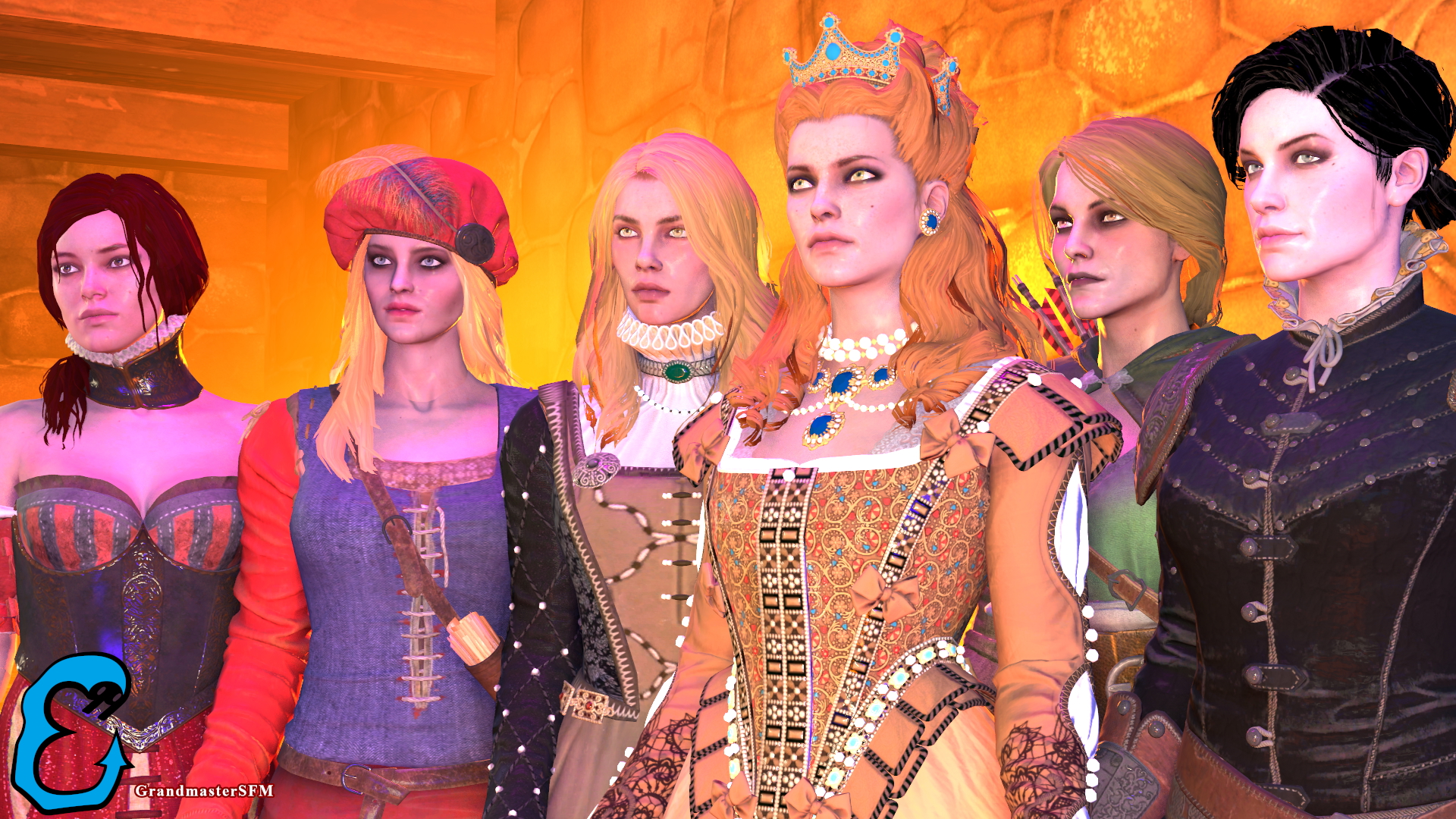 Witchergals The Witcher The Witcher 3 Anna Henrietta Syanna Priscilla Milva Vivienne Sabrina Source Filmmaker Sfm Breasts Boobs Pubic Hair Nude Naked Fully Naked Clothed Partially_clothed 8