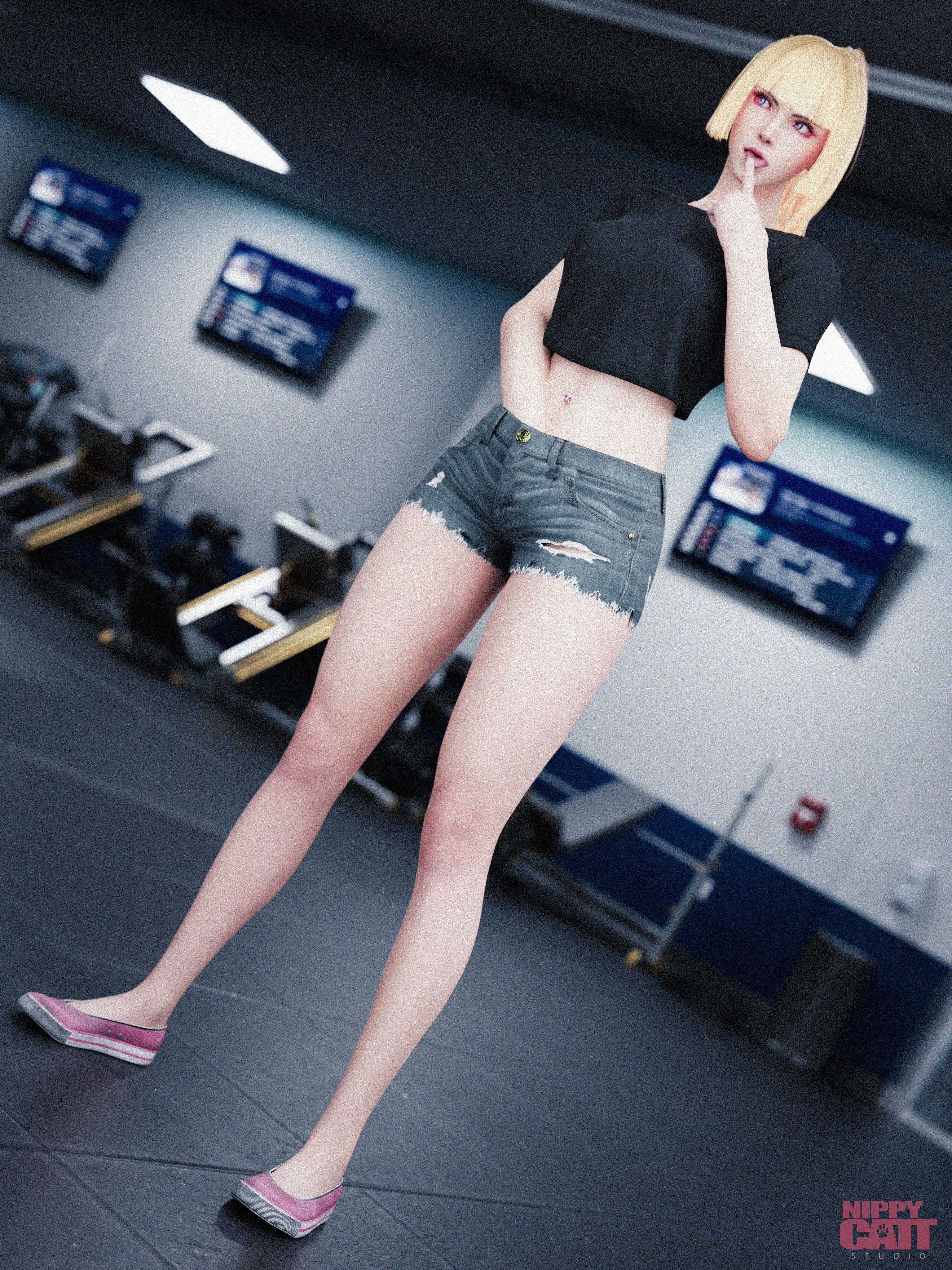 Emilie de Rochefort 5  Emilie De Rochefort Lili Lili Rochefort Tekken 3d Porn Sexy Sexy Ass Ass Shorts Short Jeans Booty Blonde Blond Hair Sexy Blonde Gym