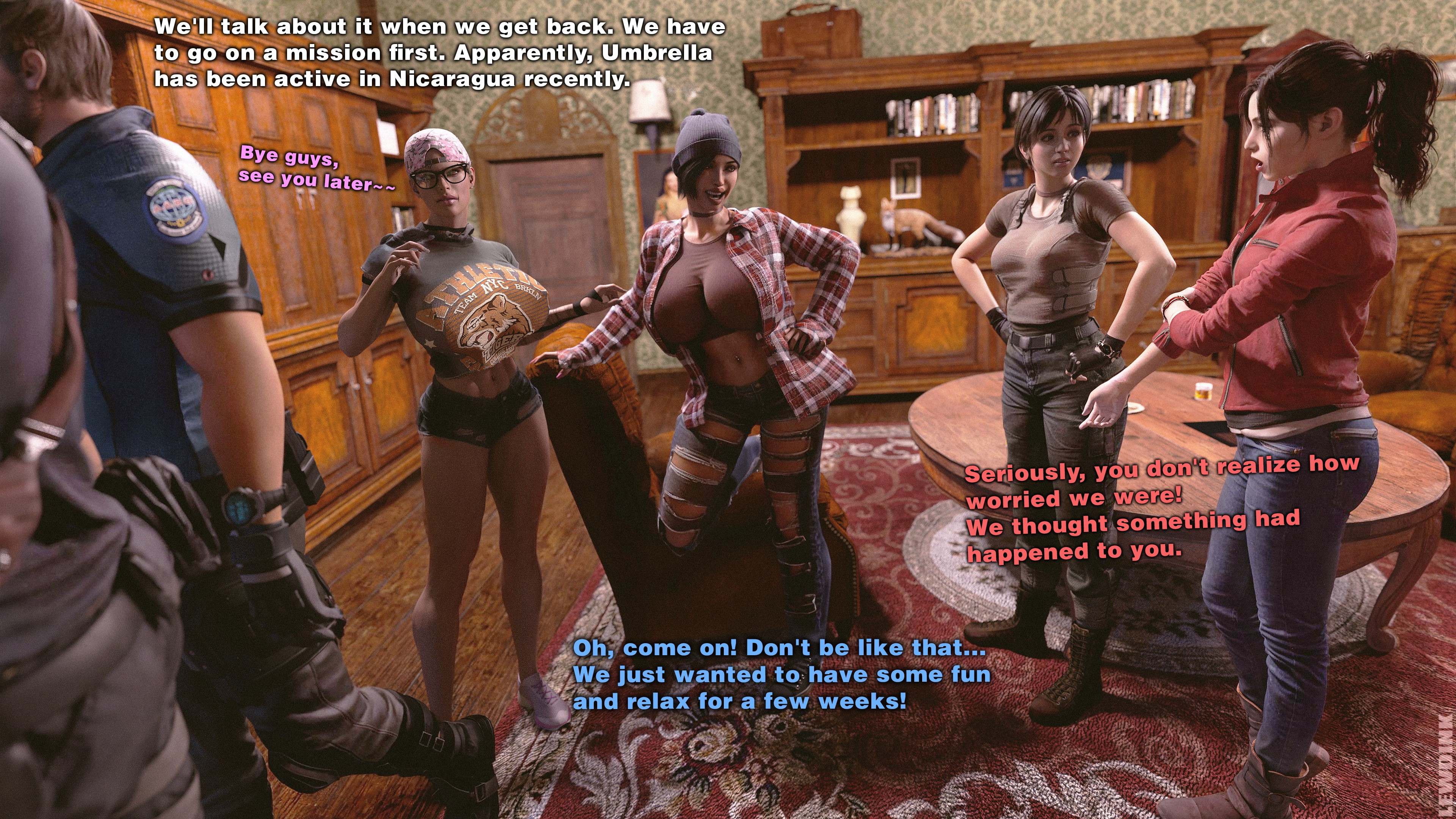 Umbrella Bimbos - Welcome back Ada Wong Jill Valentine Claire Redfield Rebecca Chambers Resident Evil Resident Evil 2 Remake Resident Evil 3 Remake Chris Redfield Leon Kennedy Big Tits Big boobs Big Ass 3d Porn Pussy Creampie Spread Legs Spread Pussy See Through Fishnet Huge Boobs Huge Ass Huge Tits Mindcontrol Party Dress 4girls 2boys Abs Toned Female Brunette Blonde Sexy Sexy Blonde Hotpants Short Hair Bimbo Brainwashing 3