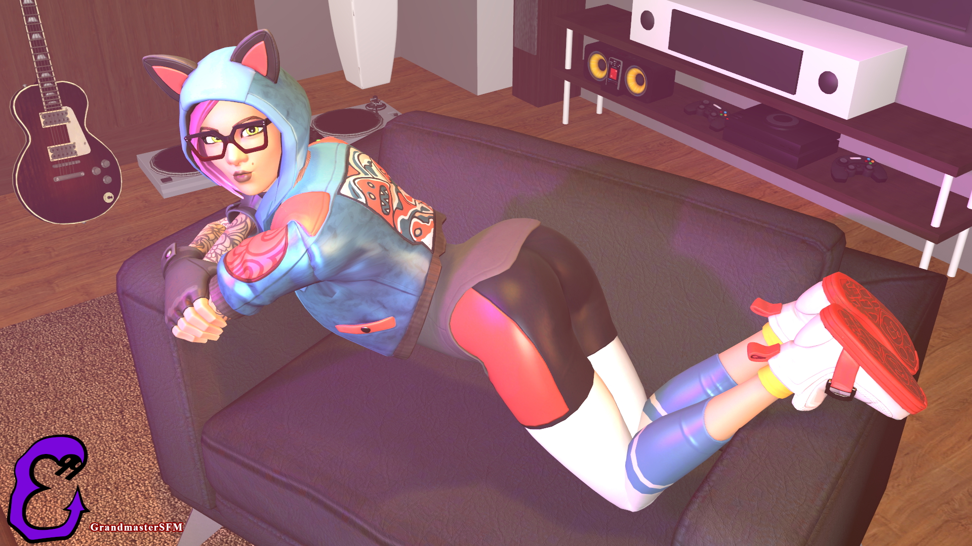 Lynx and Mei Lynx Fortnite Lynx Fortnite Mei (Overwatch) Mei-ling Zhou Overwatch Source Filmmaker Sfm Breasts Boobs Ass Pussy Pubic Hair Clothed Partially_clothed Exposed Glasses Chubby Plump