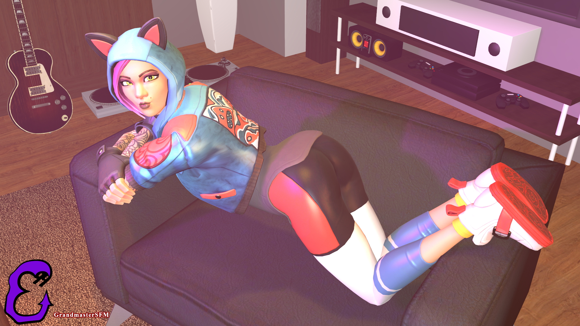 Lynx and Mei Lynx Fortnite Lynx Fortnite Mei (Overwatch) Mei-ling Zhou Overwatch Source Filmmaker Sfm Breasts Boobs Ass Pussy Pubic Hair Clothed Partially_clothed Exposed Glasses Chubby Plump 2